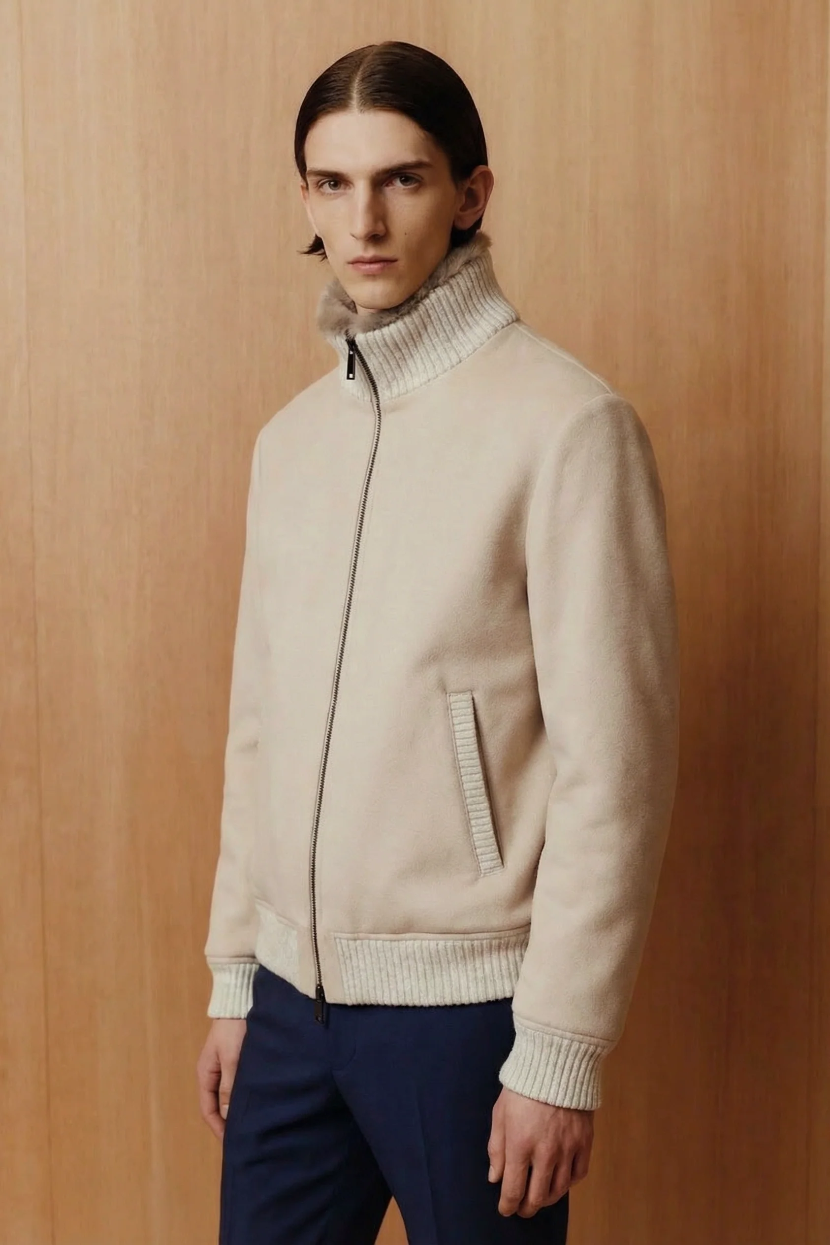 Lior Rex Fur–Lined Polywool Jacket - Image 2