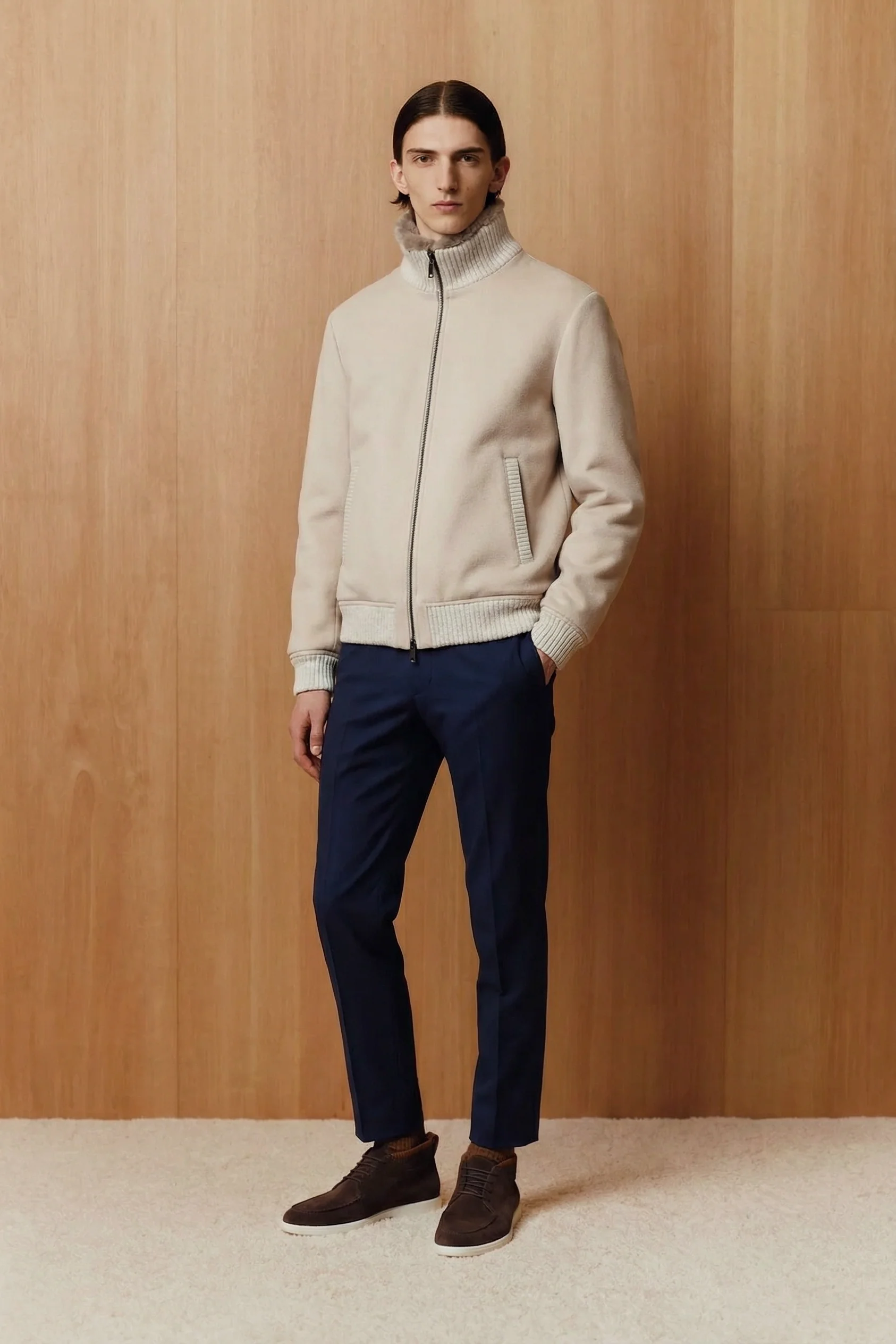 Lior Rex Fur–Lined Polywool Jacket - Image 4