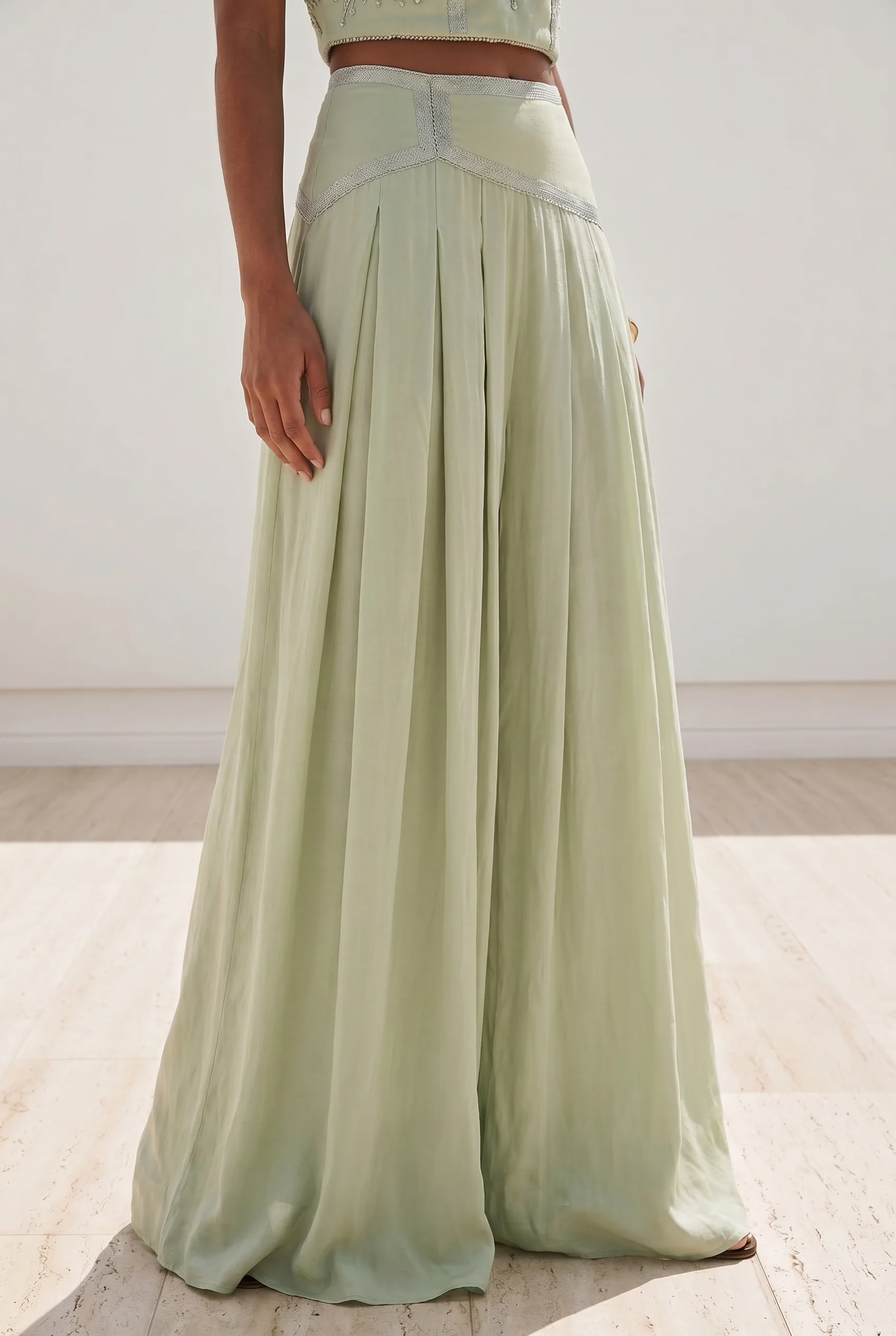 Elara Fluid Palazzo Trousers - Image 2