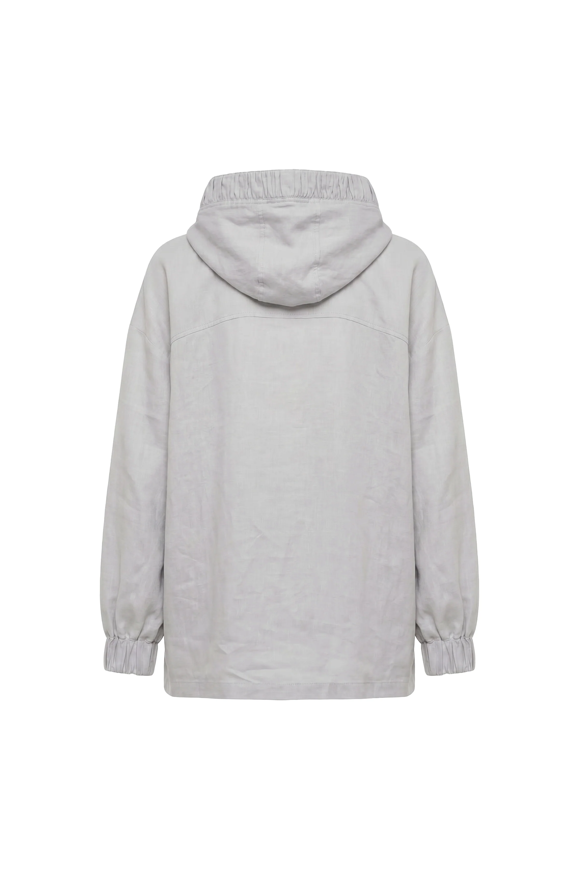 Luneria Relaxed Linen Hooded Jacket - Image 4