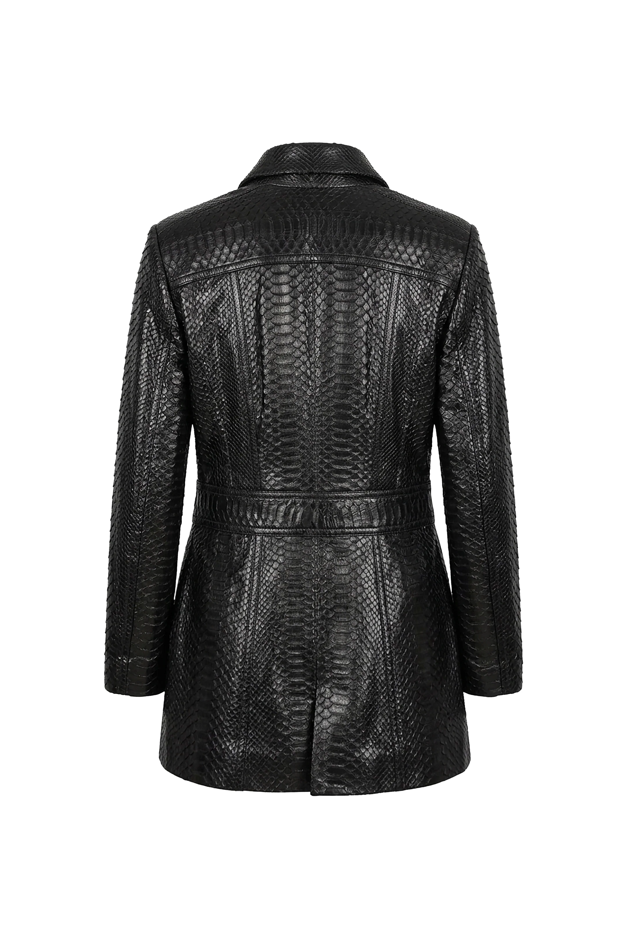 Marcella Python Zip Coat - Image 3