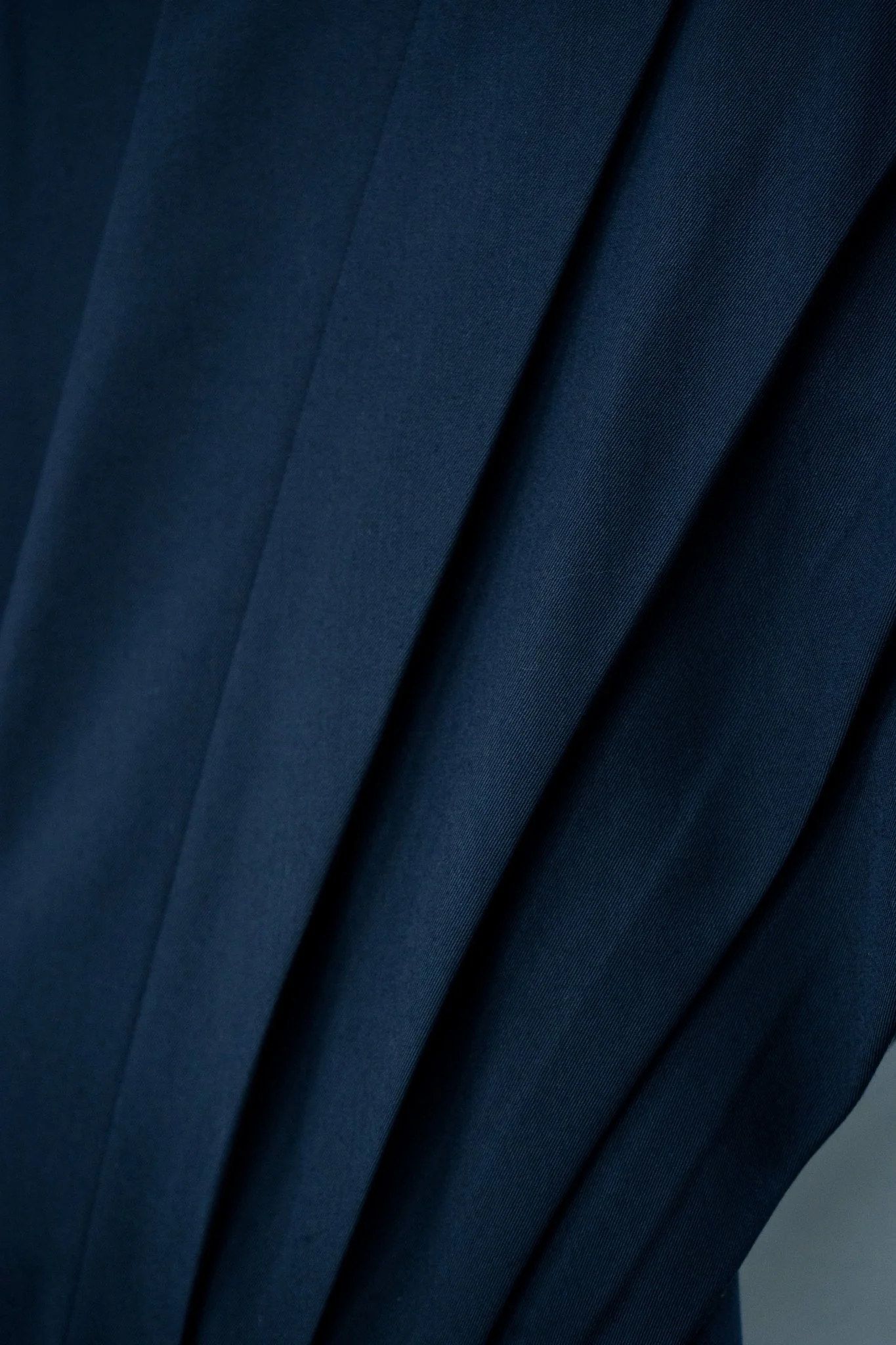 Midnight Navy Pleated V-Neck Dress - Image 5