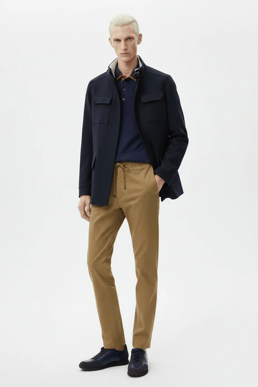 Midnight Navy Utility Jacket - Image 3