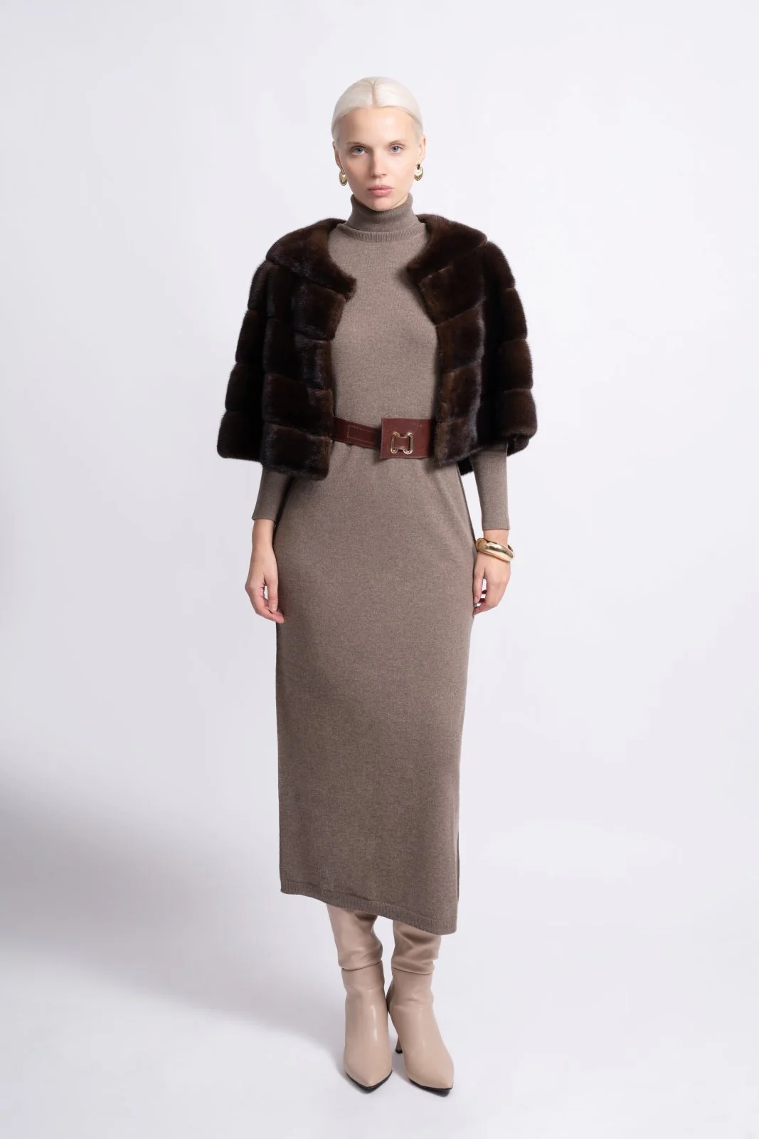 Black Elegance Mink Fur Bolero - Image 5
