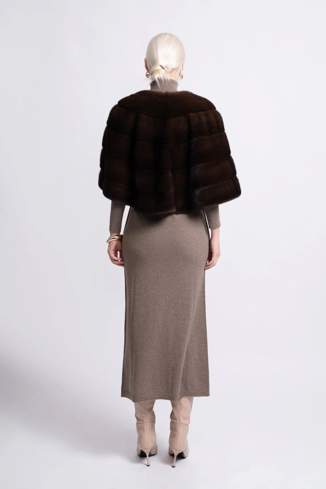 Black Elegance Mink Fur Bolero - Image 6
