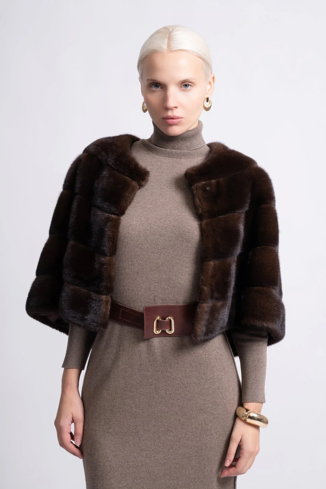 Black Elegance Mink Fur Bolero - Image 7