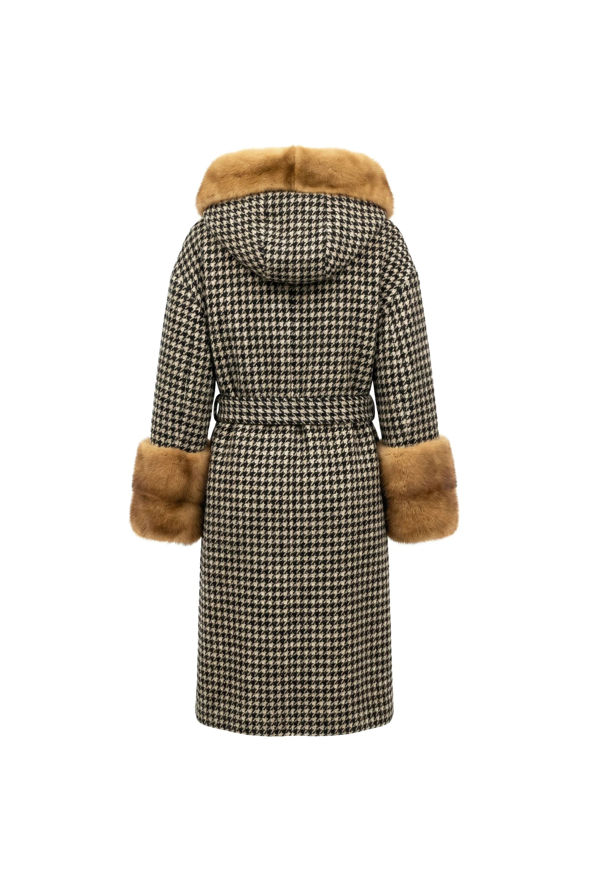 Montelara Mink Trim Wool Coat - Image 4