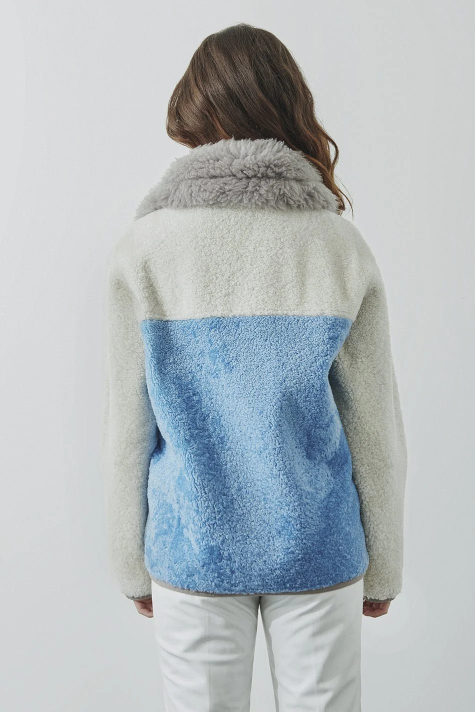 Multicolored Shearling Fur Jacket - Image 4