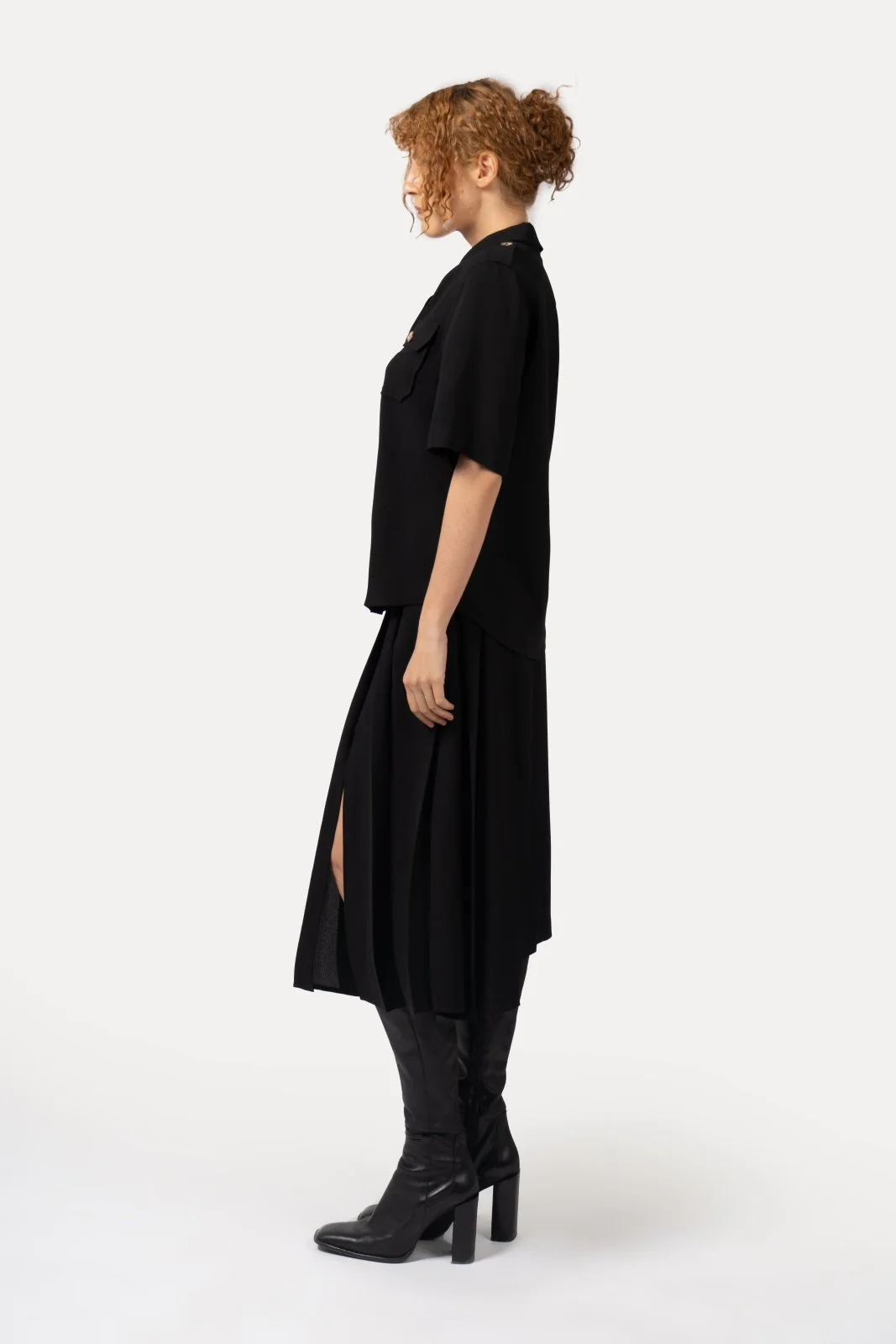 Muse Pleated Midi Skirt - Image 3