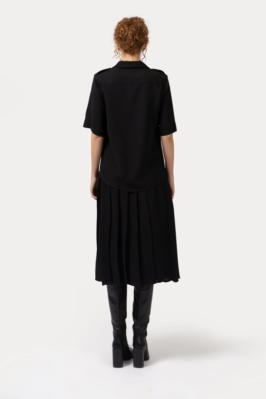 Muse Pleated Midi Skirt - Image 4