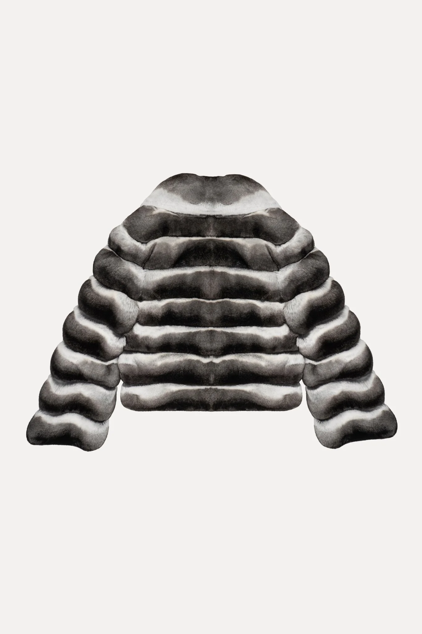 Natural Chinchilla Fur Jacket - Image 4