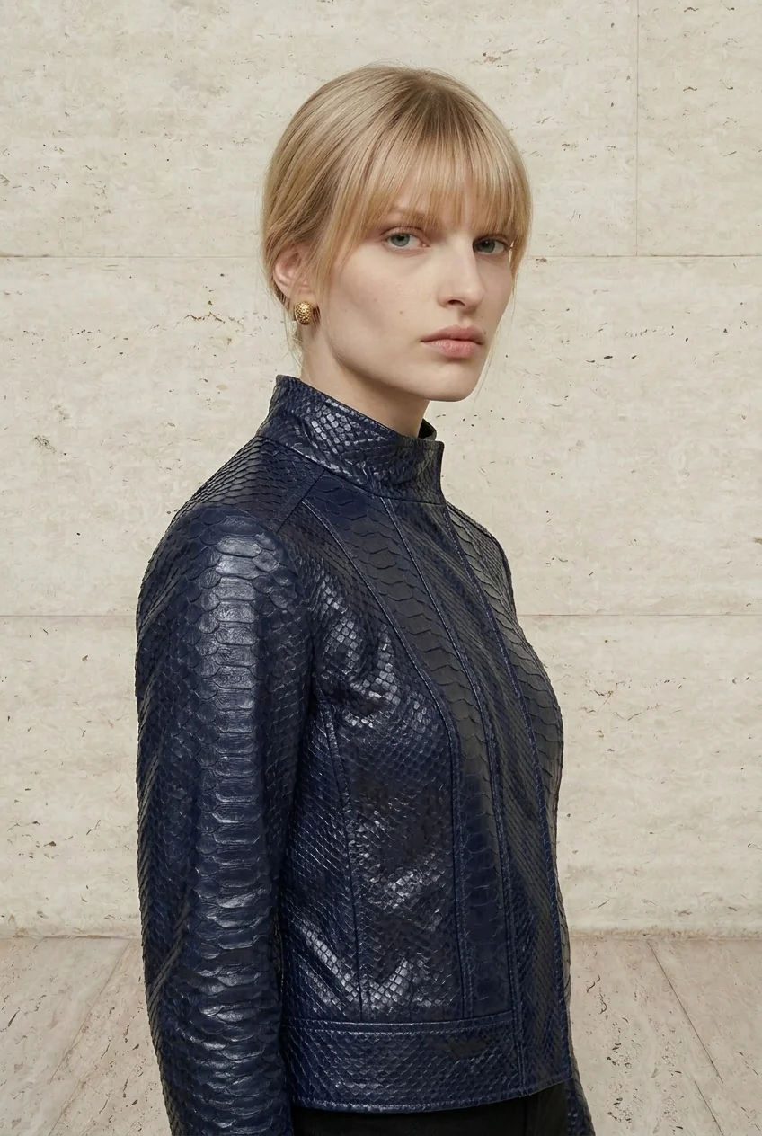 Nocturne Python Structured Jacket - Image 4