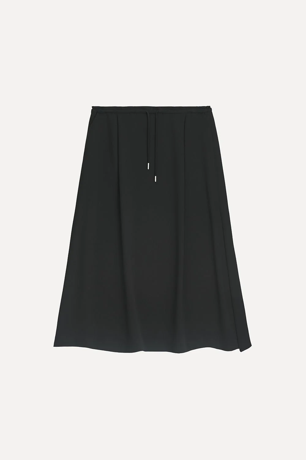 Noir Flow Midi Skirt