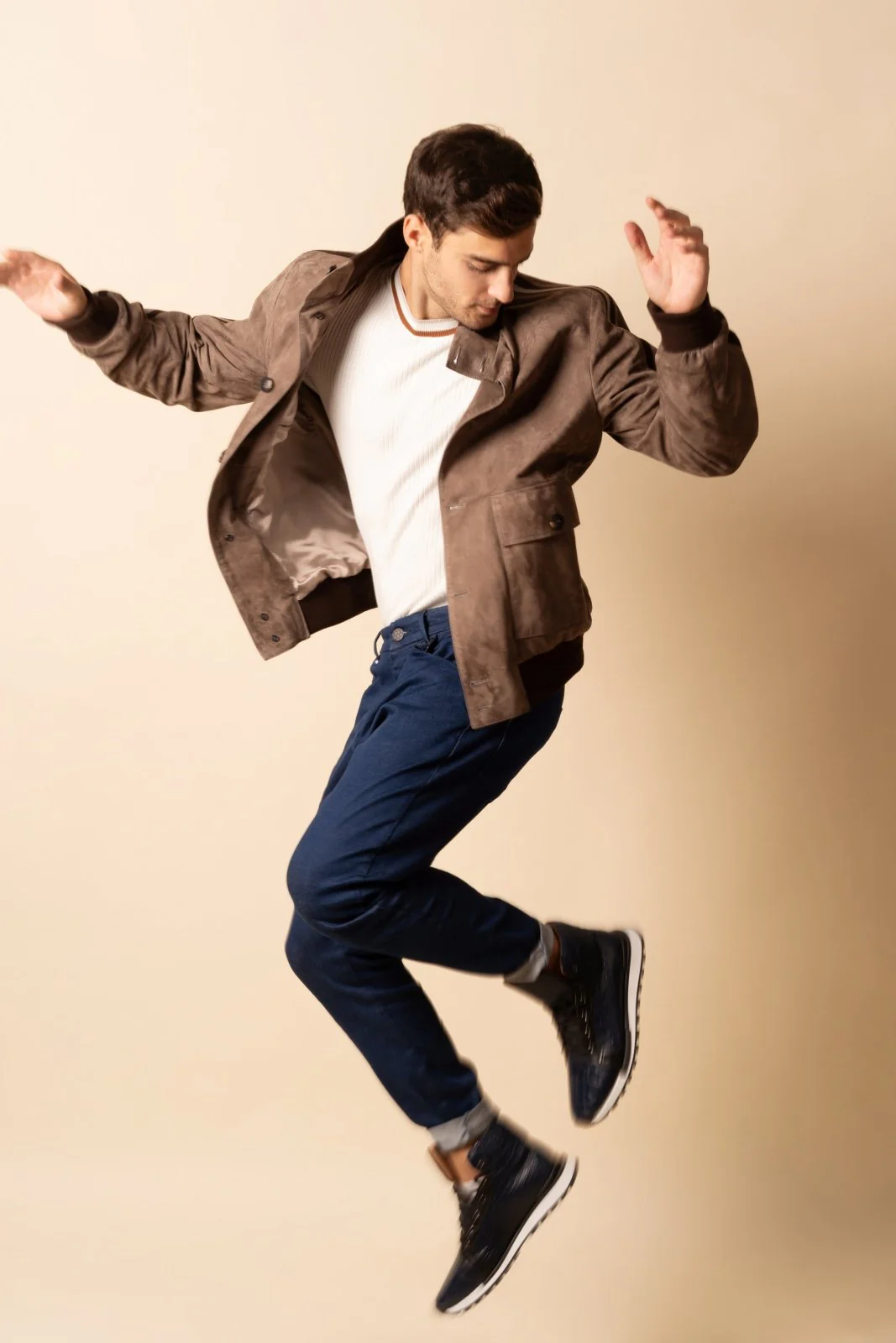 Nomad Suede Bomber Jacket - Image 3