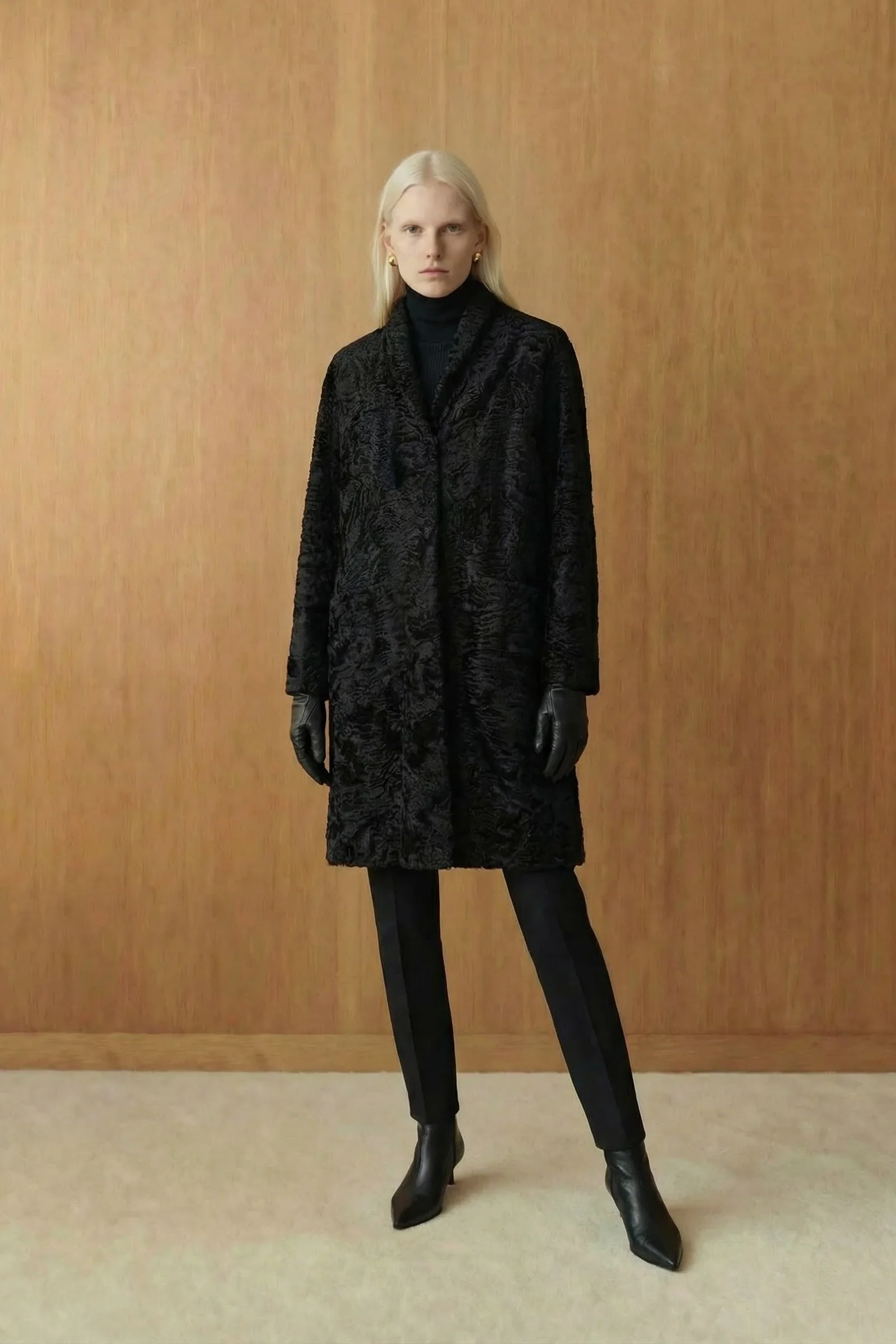 Obsidian Swakara Coat