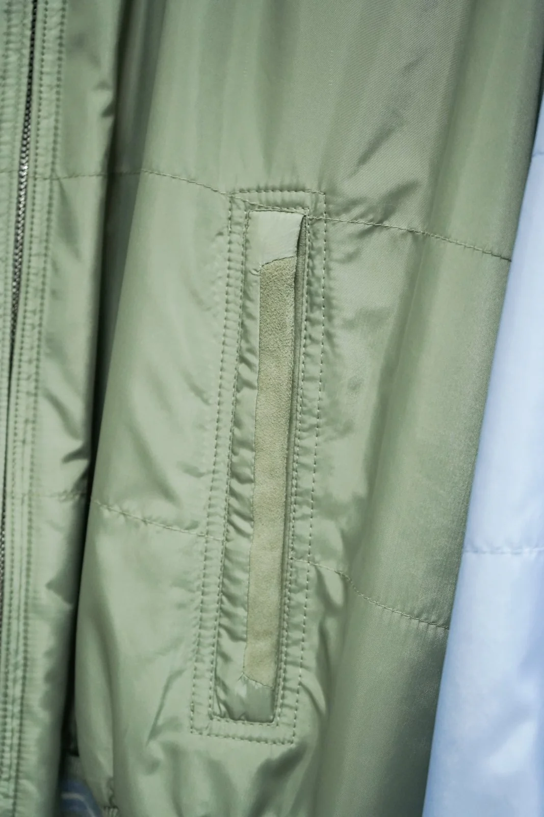 Olive Technical Bomber Jacket - Image 5