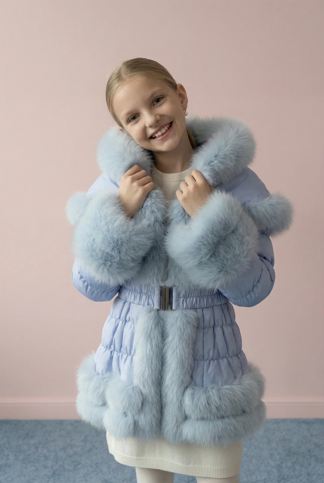 Petite Royale Fox Trim Jacket - Image 3