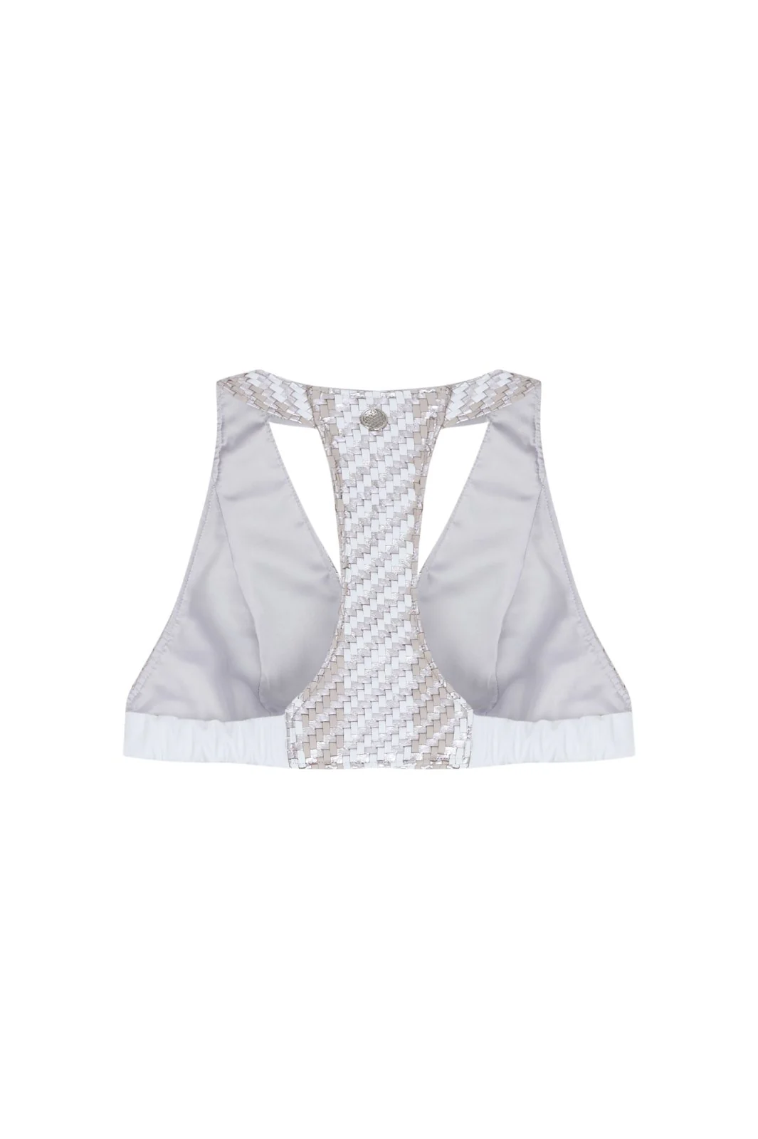 Platinum Woven Crop Top - Image 3