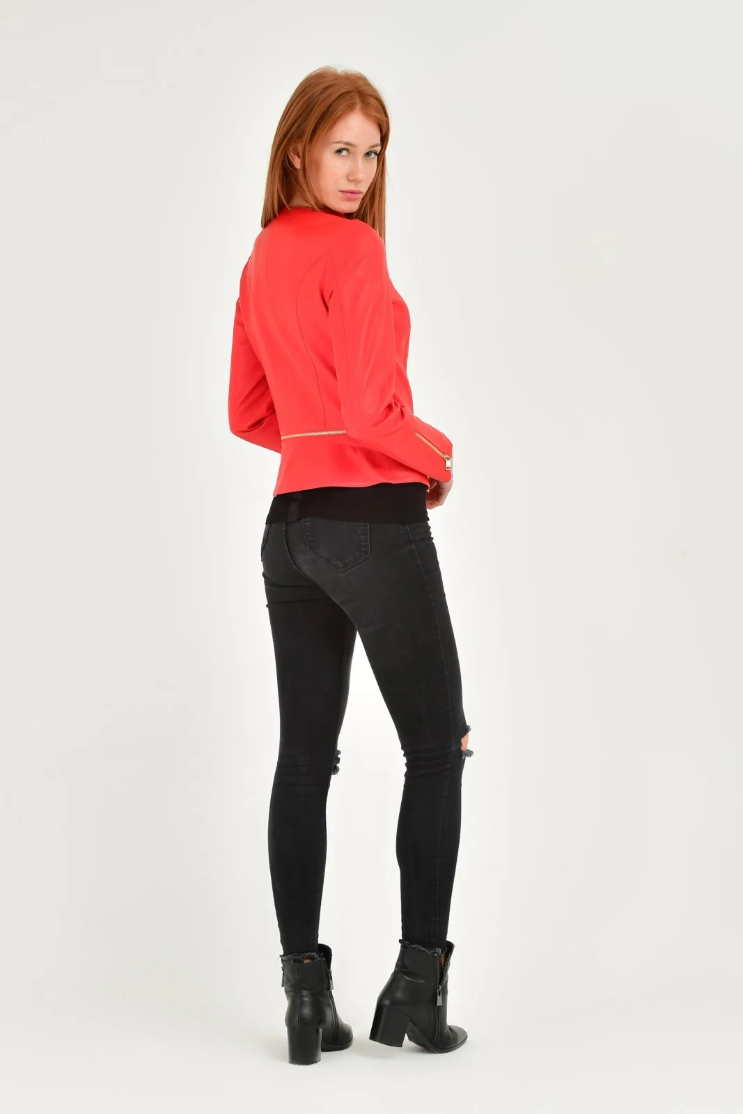 Red Leather Jacket - Image 4