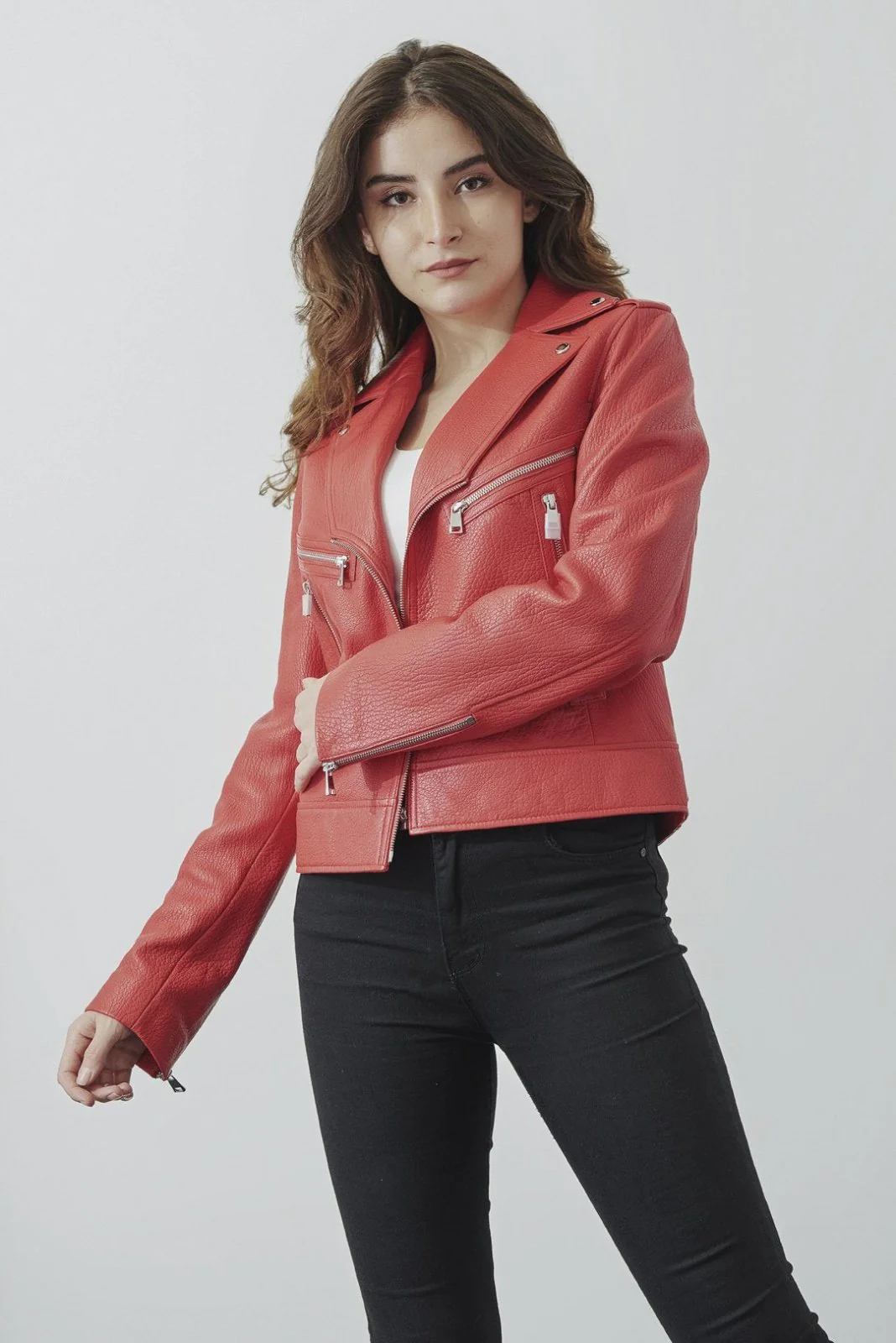 Red Leather Jacket - Image 3