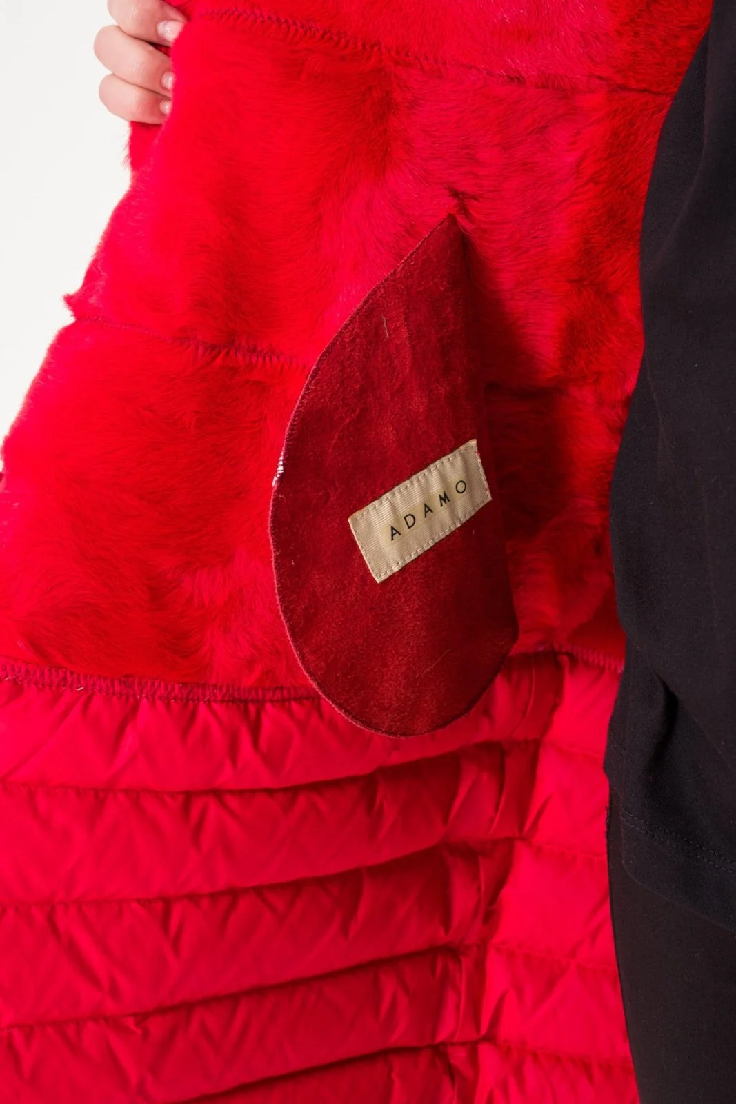 Red Long Leather Coat - Image 9
