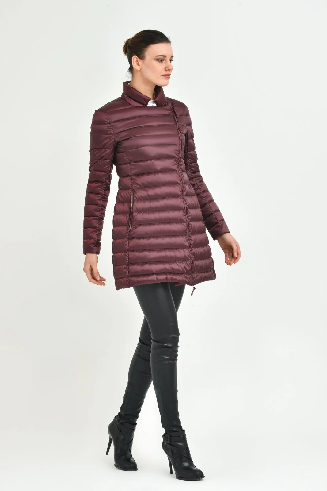 Red Puffer Coat - Image 3