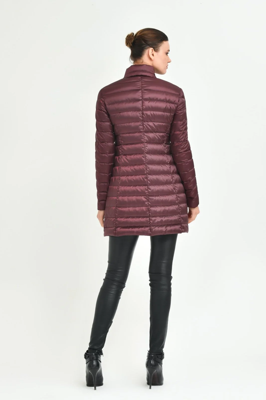 Red Puffer Coat - Image 4