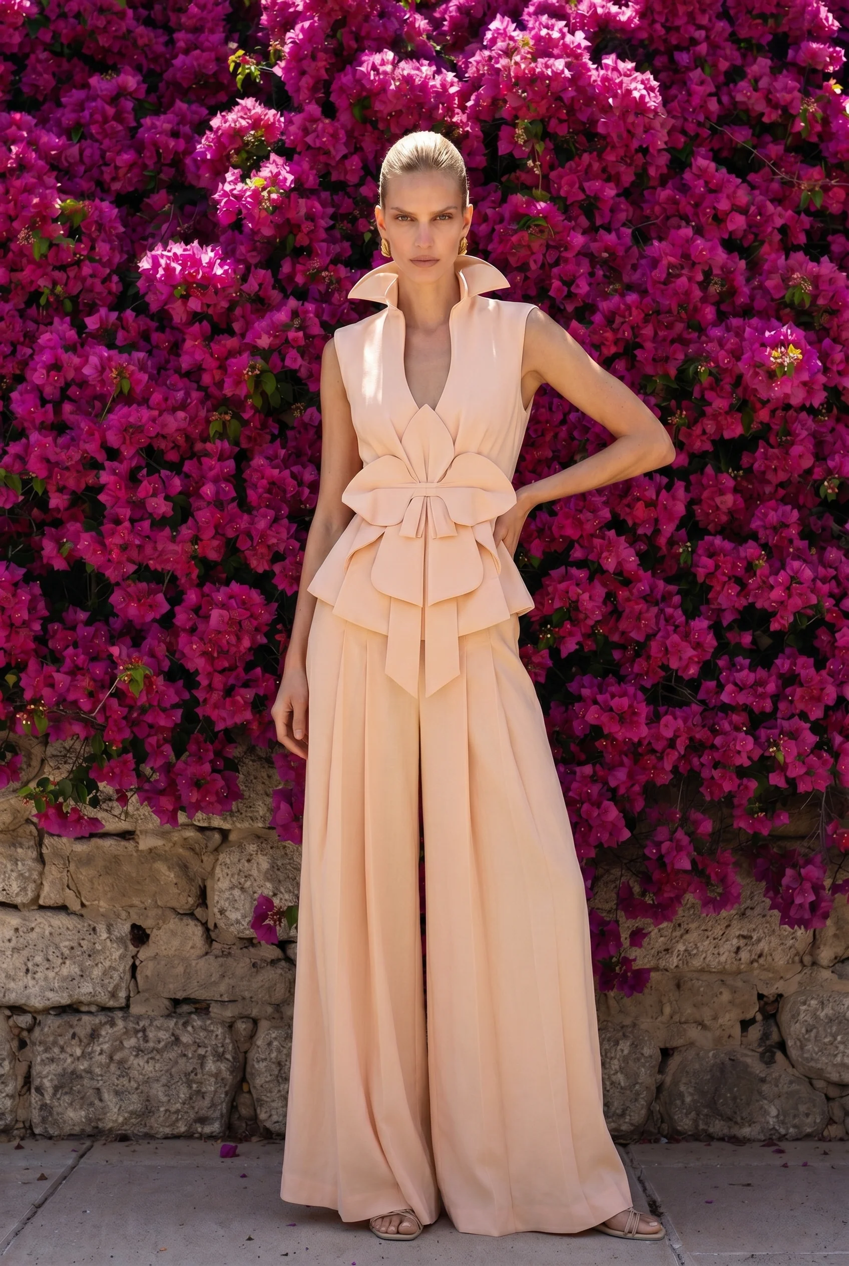 Rosé Verena Fluid Trousers - Image 3