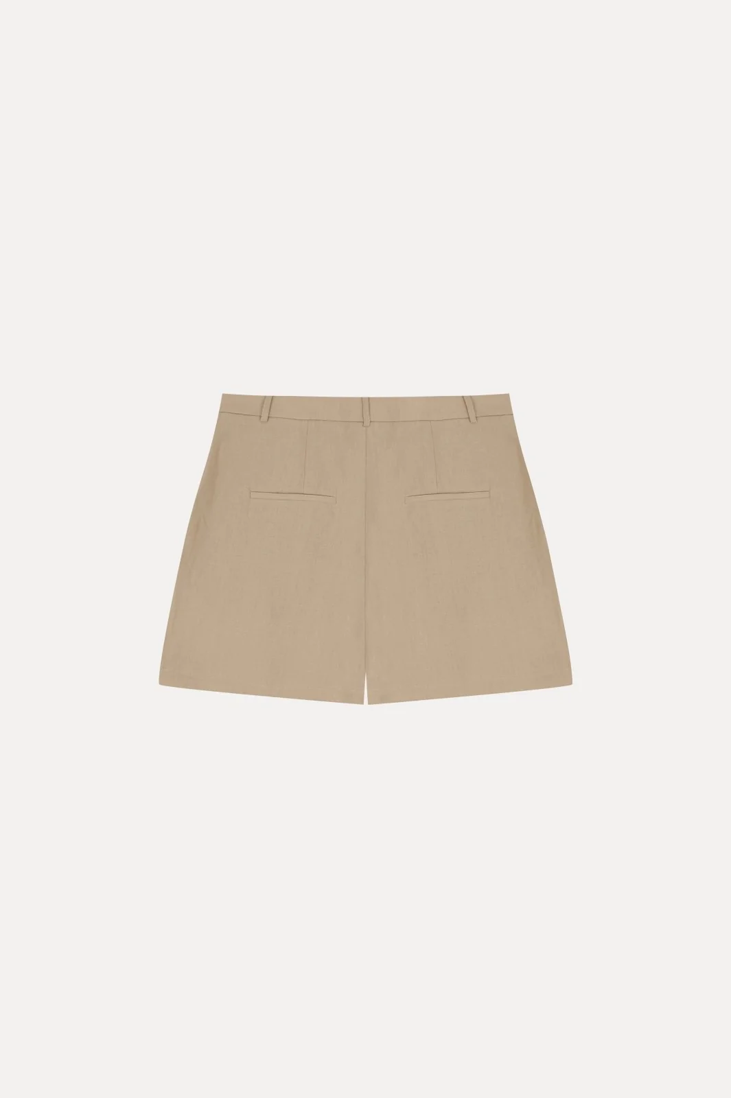 Sandstone Linen-Tailored Shorts - Image 4