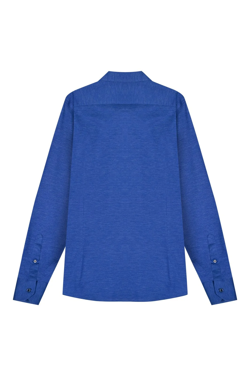 Sea Blue Cotton Shirt - Image 3