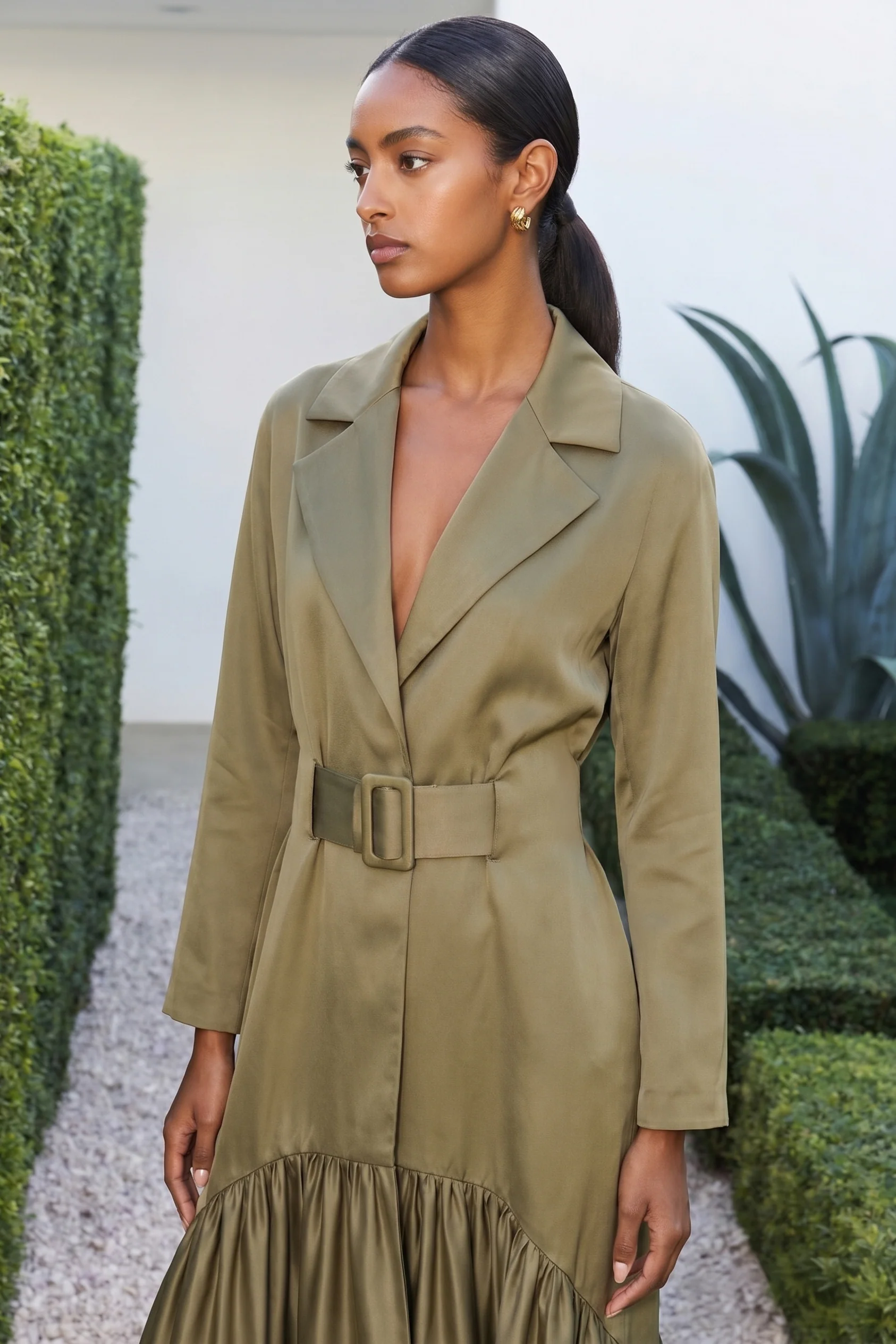 Selvaré Satin Cascade Coat - Image 3