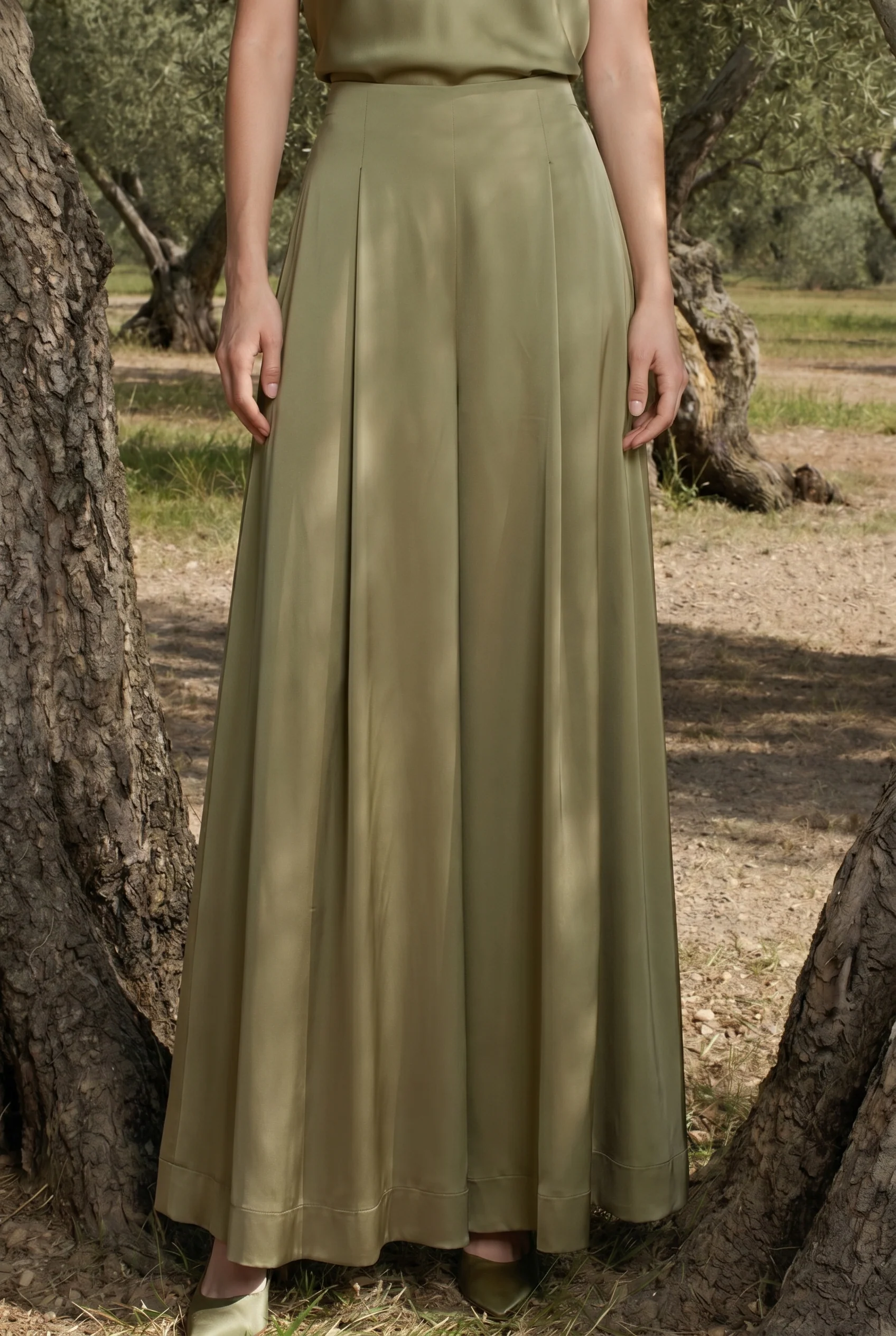 Selvaré Satin Flow Skirt - Image 3