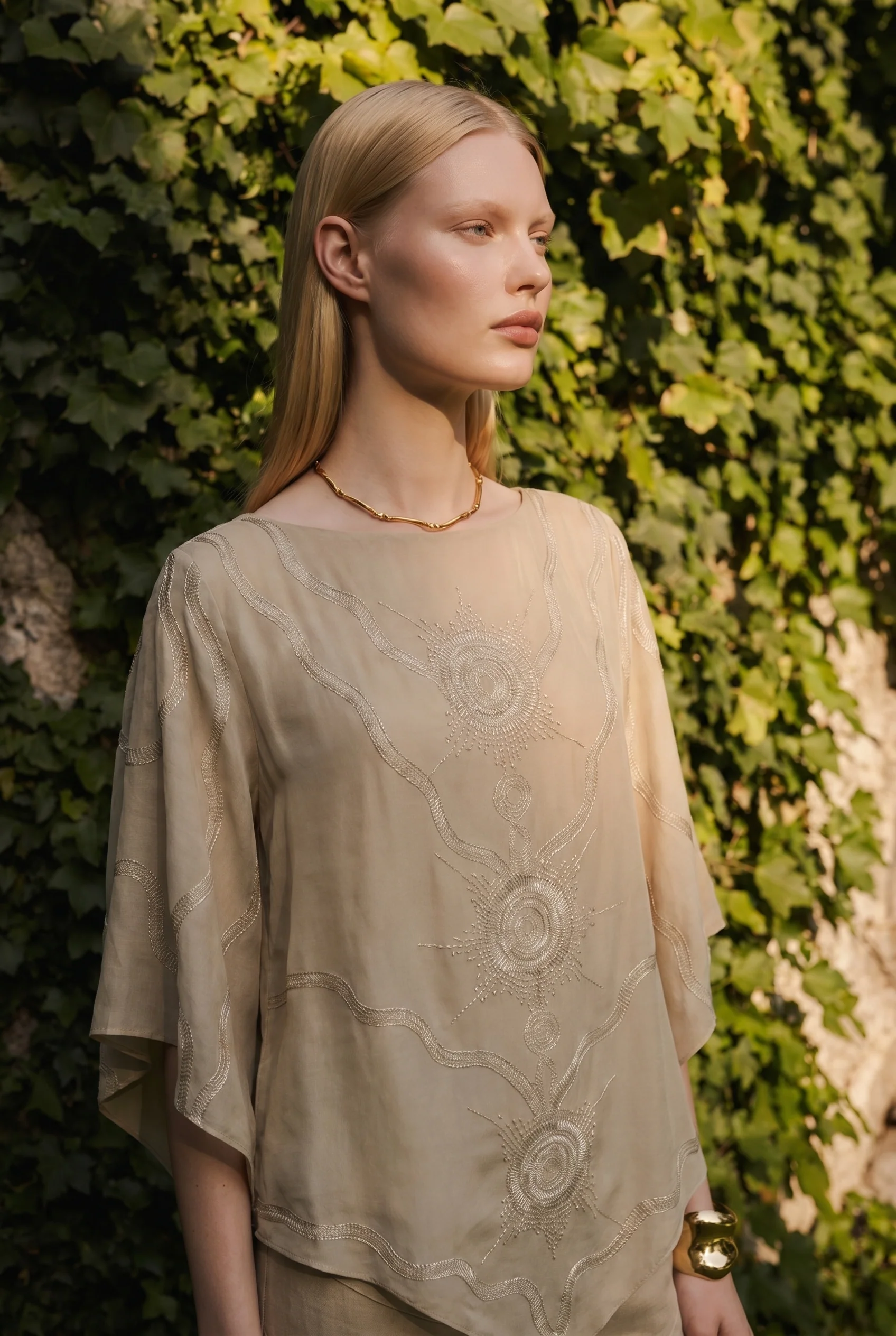Serapha Embroidered Kaftan - Image 3