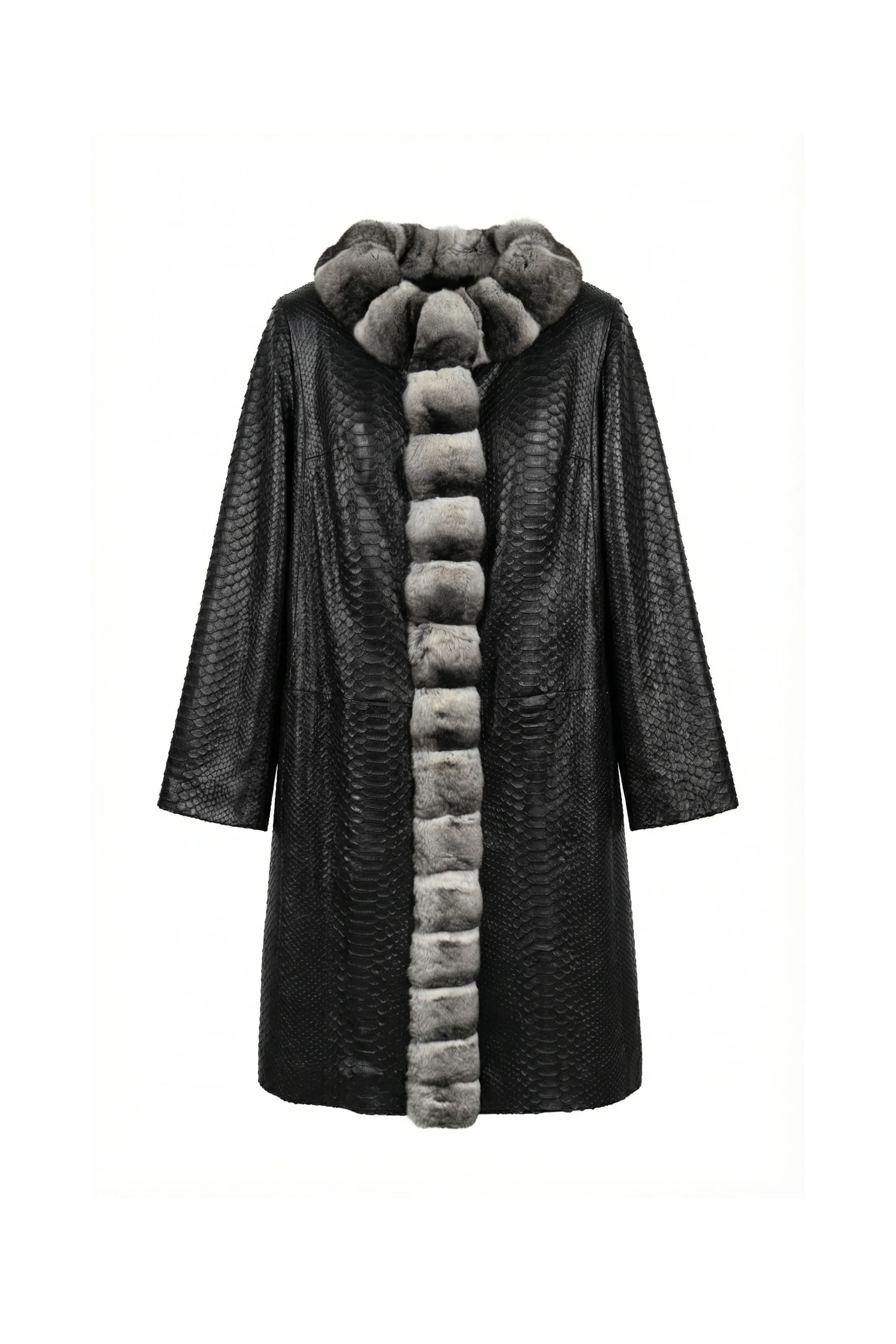 Serpentina Chinchilla Python Coat - Image 2