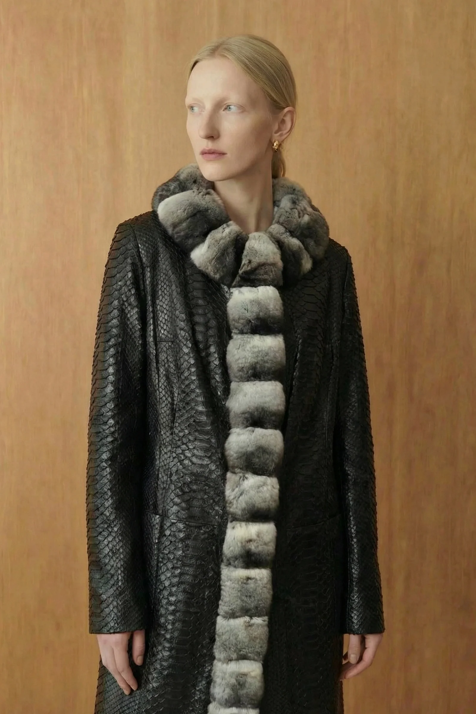 Serpentina Chinchilla Python Coat - Image 3