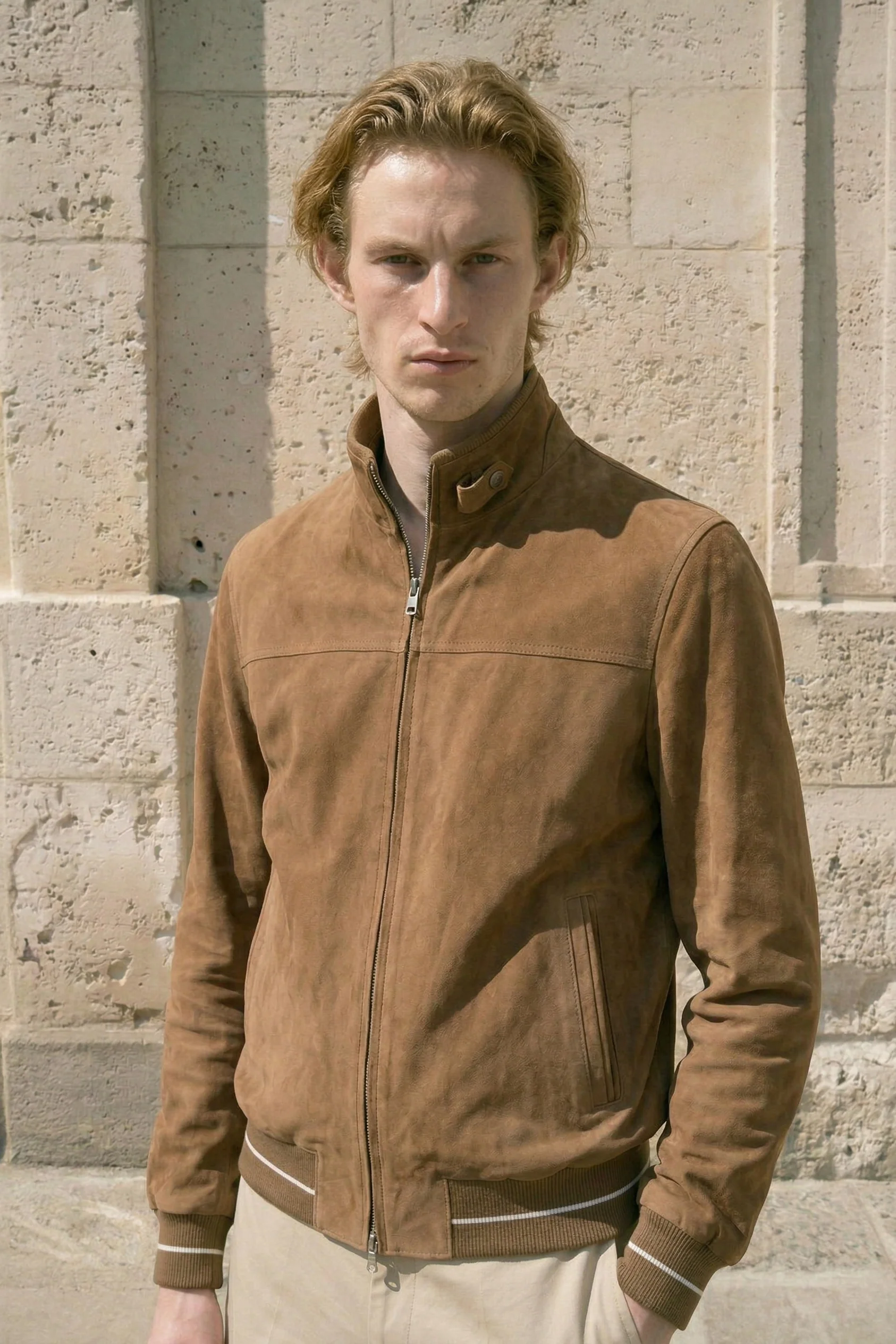 Siena Reversible Suede Bomber Jacket - Image 3