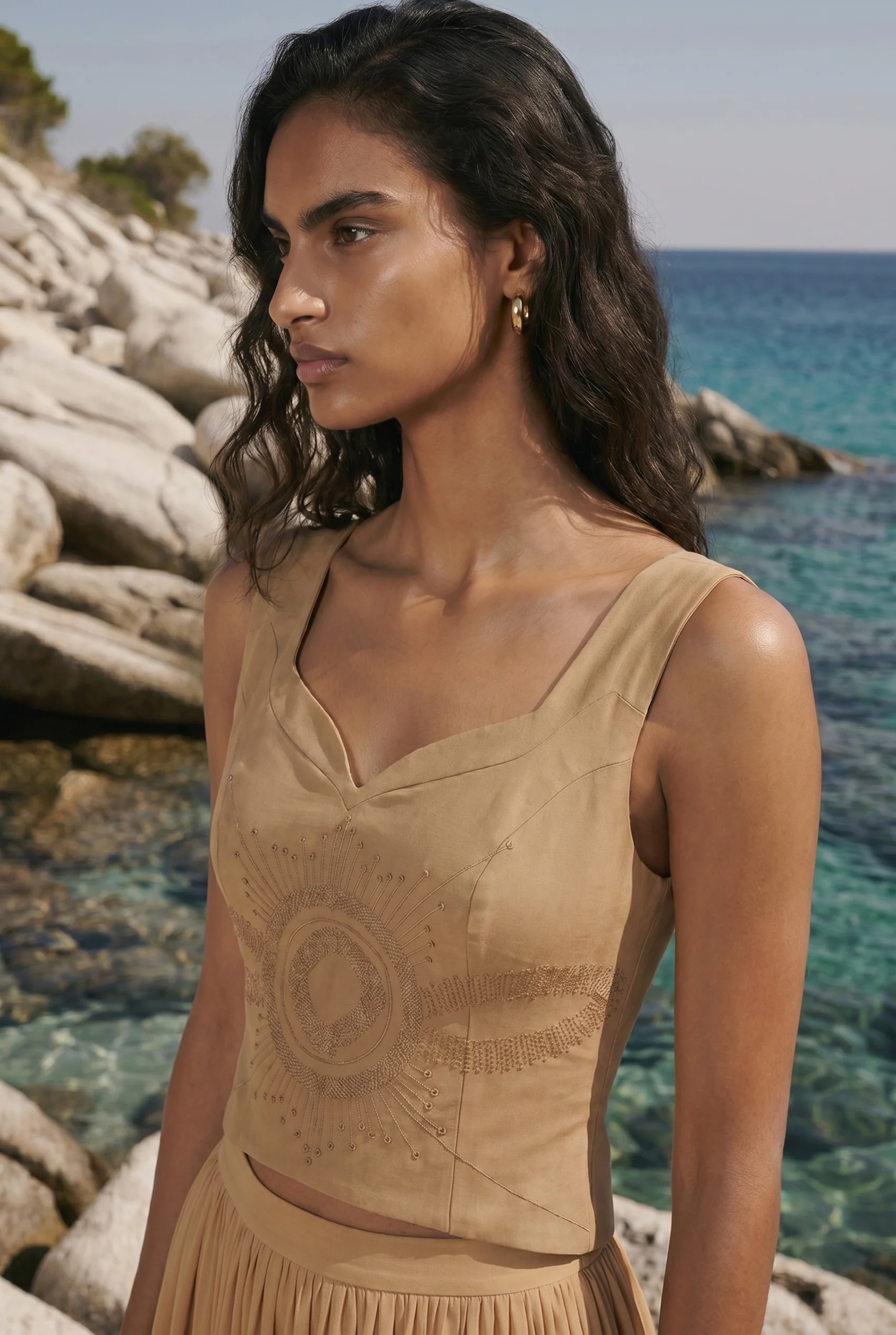 Soléane Solar Linen Corset - Image 3