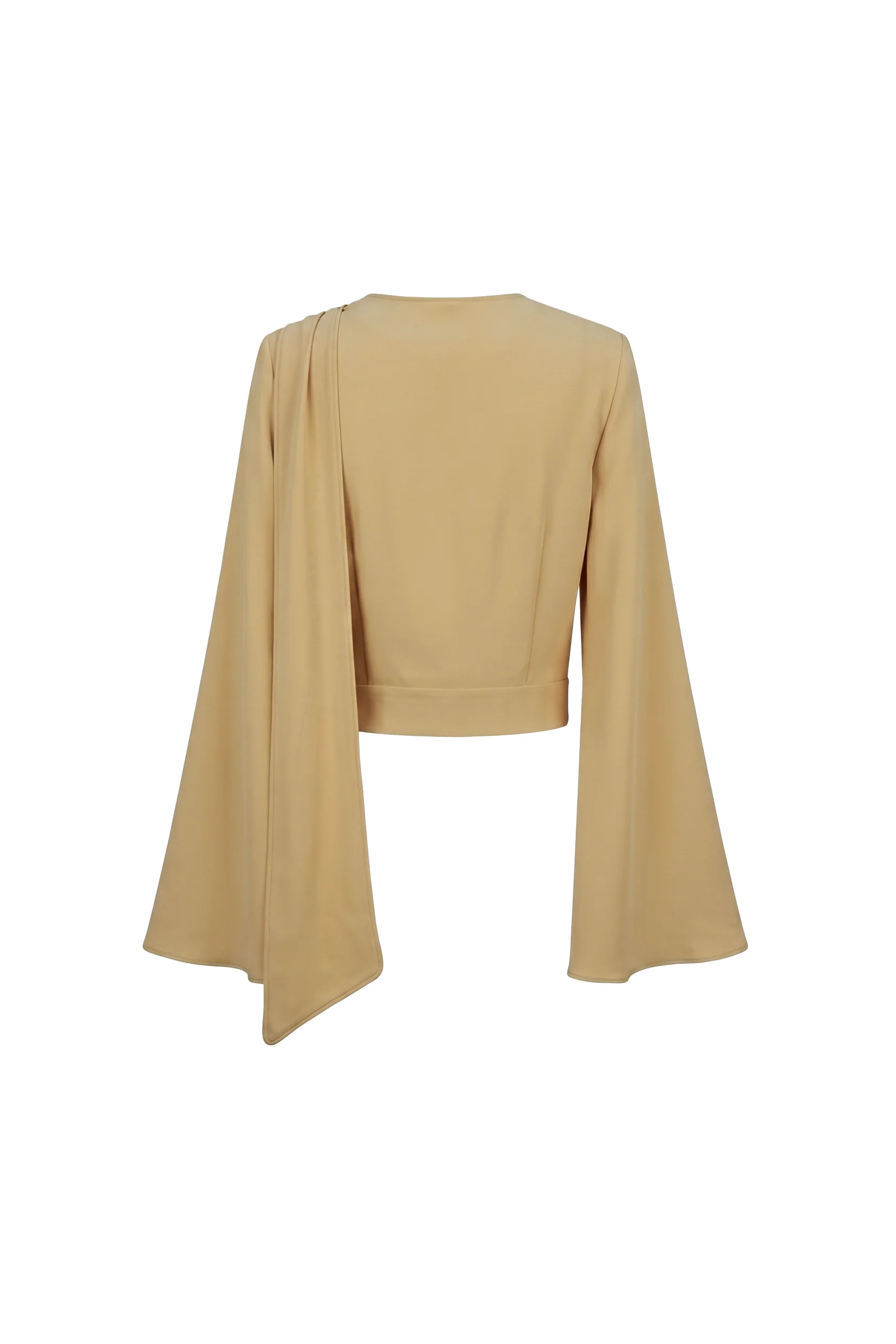 Solvère Draped Crepe Blouse - Image 4