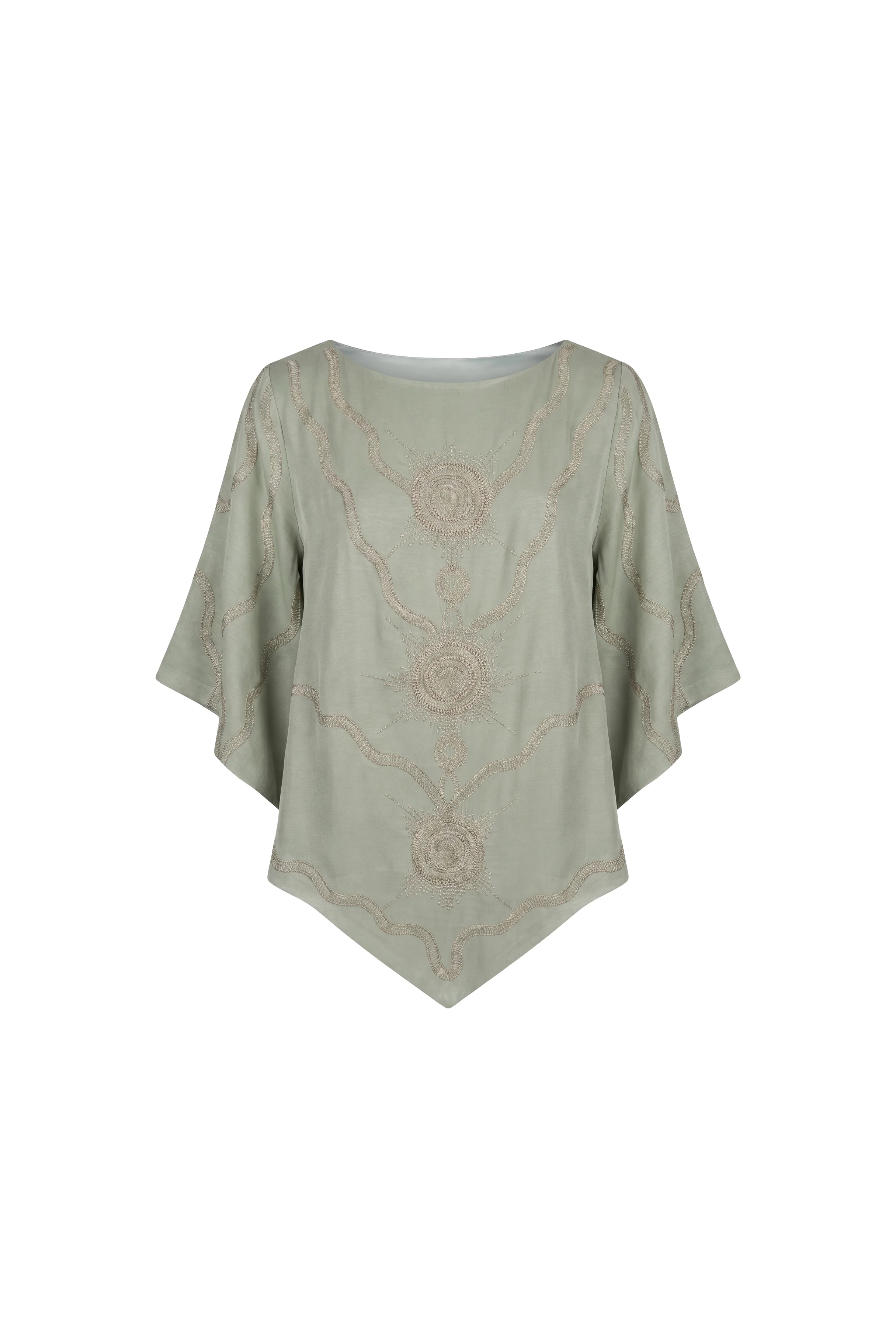Sorévia Embroidered Draped Kaftan