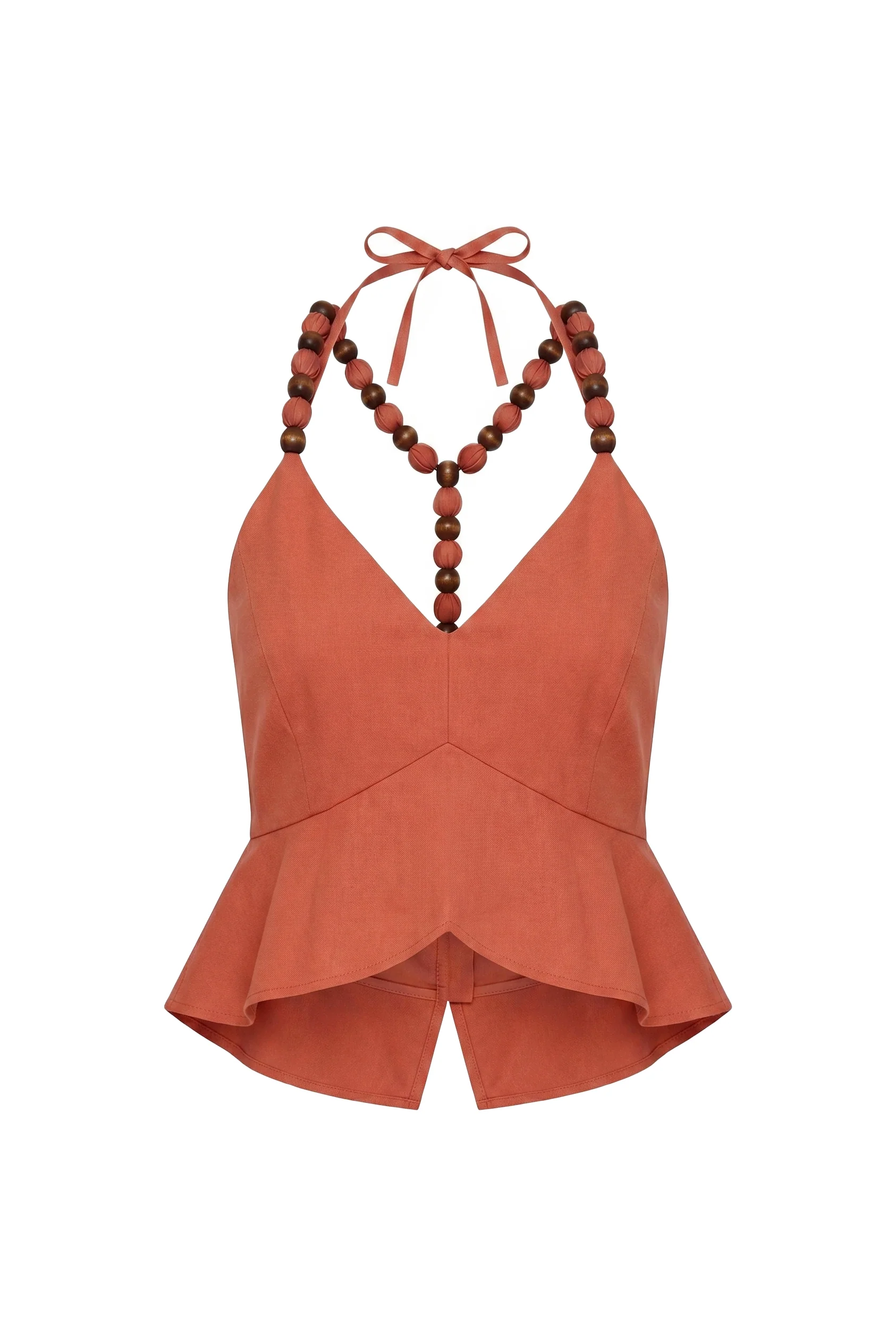 Terrana Beaded Halter Top