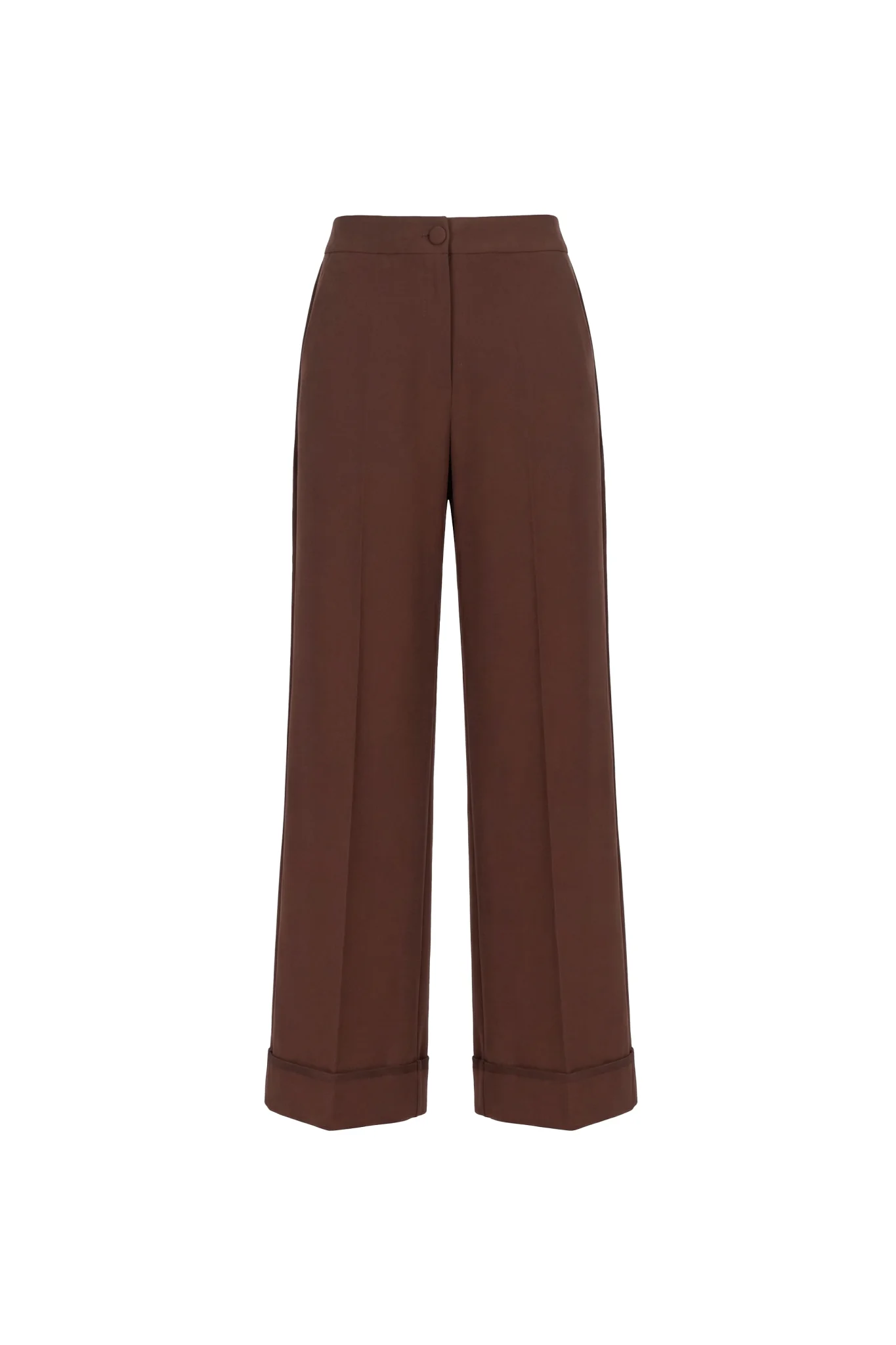 The Espresso Architectural Ruffle Trousers