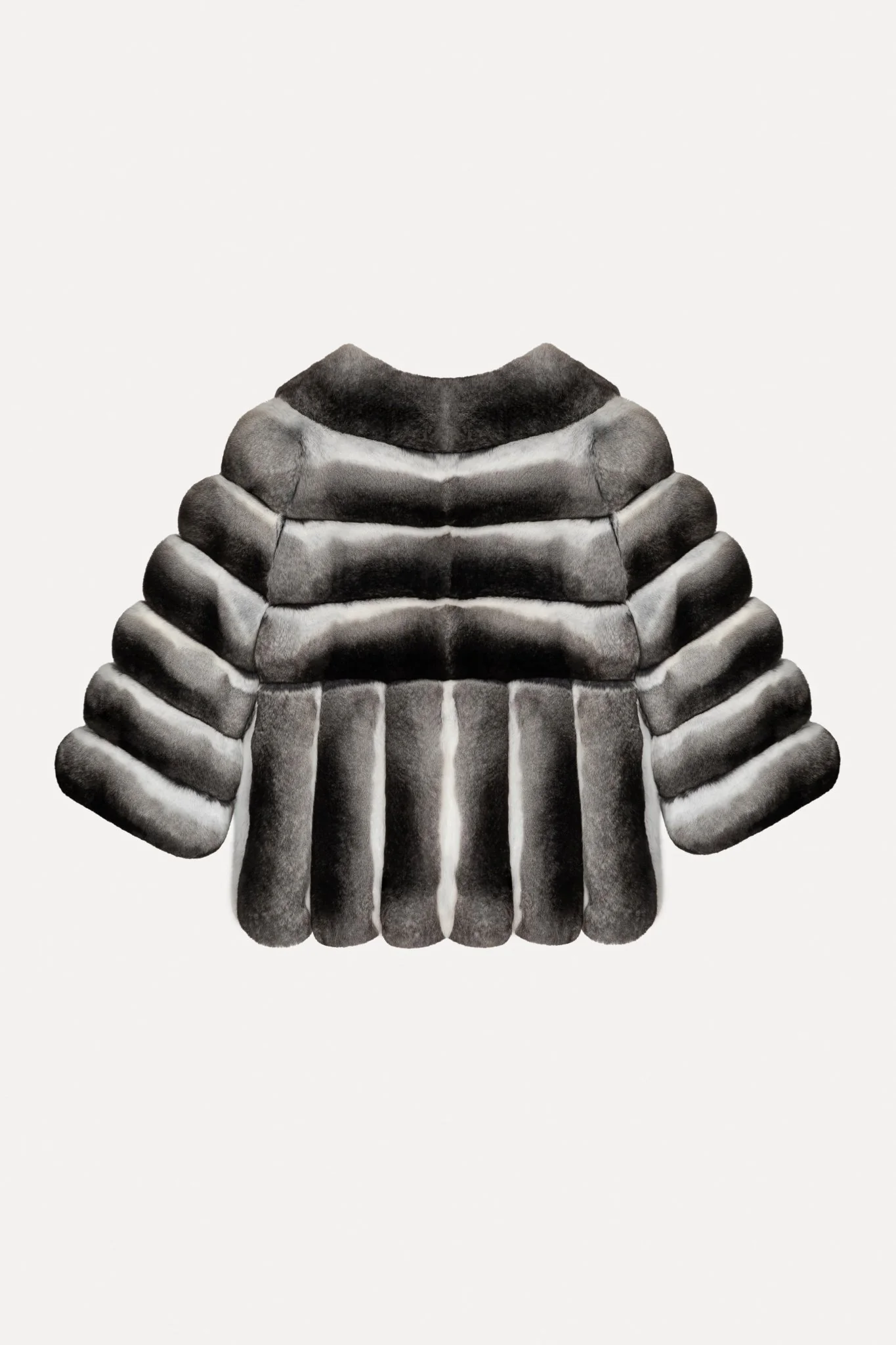 Natural Chinchilla Fur Jacket - Image 4