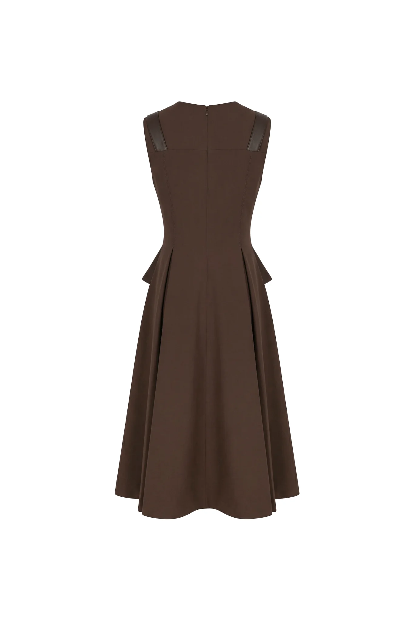 The Umber Architectural Drape Dress - Image 4