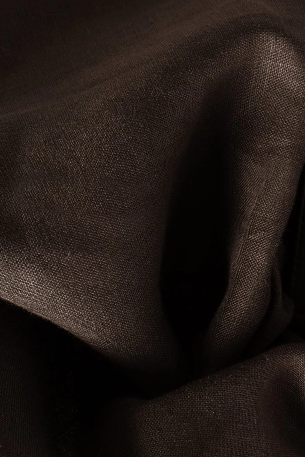 Umber Drape Linen Blouse - Image 6