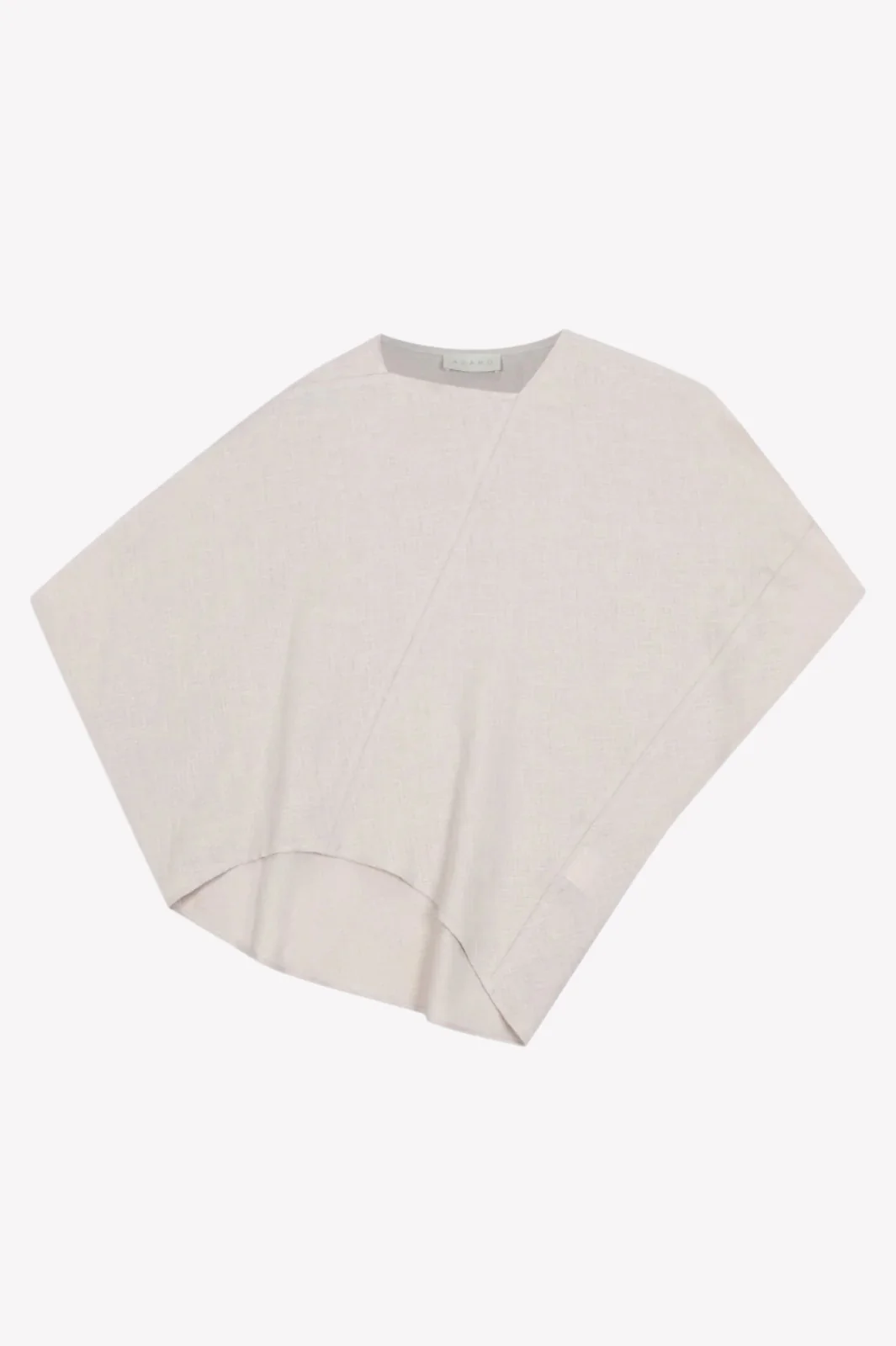 Umber Drape Linen Blouse - Image 9