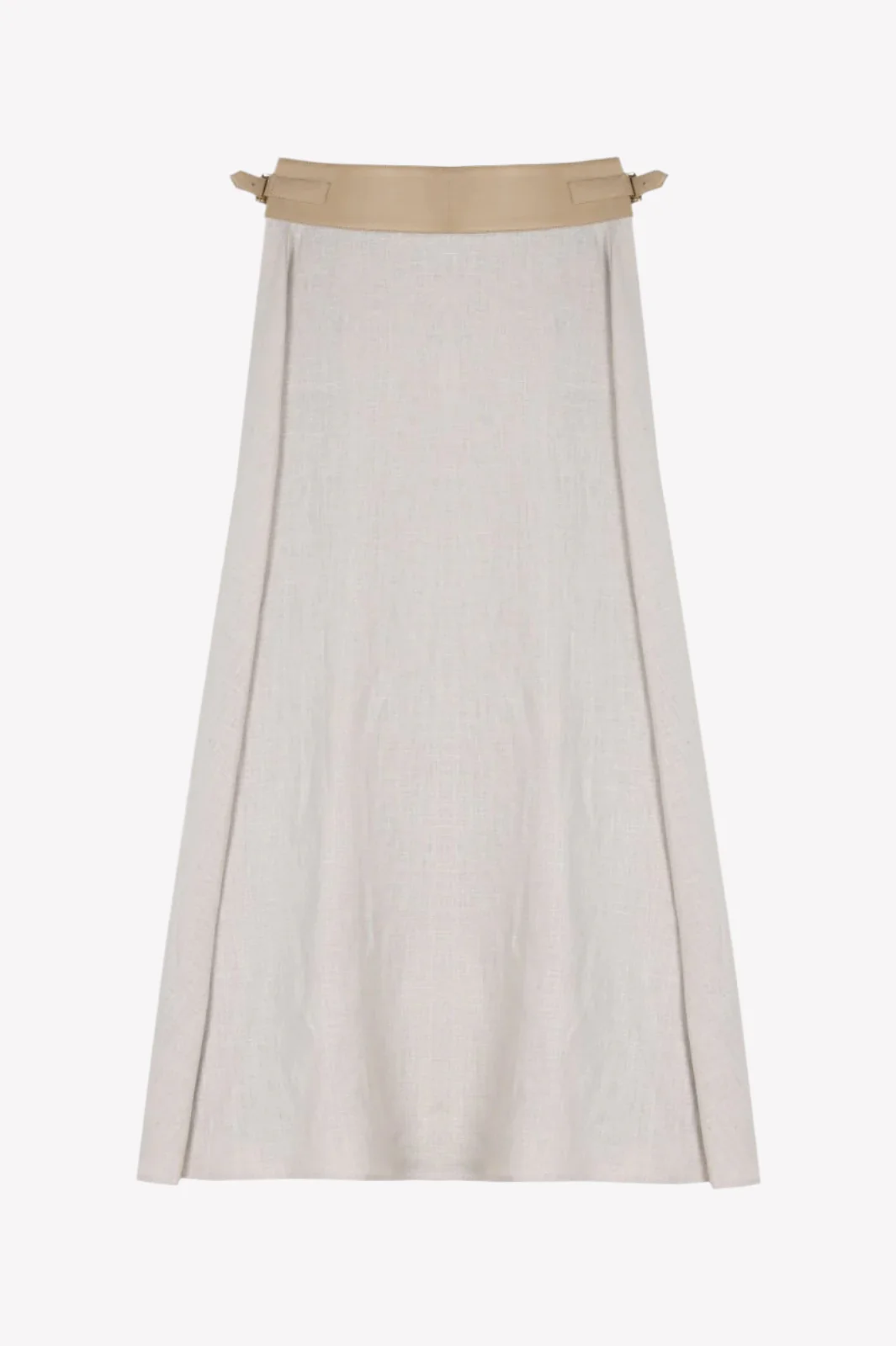 Umber Wrap Linen Skirt - Image 11