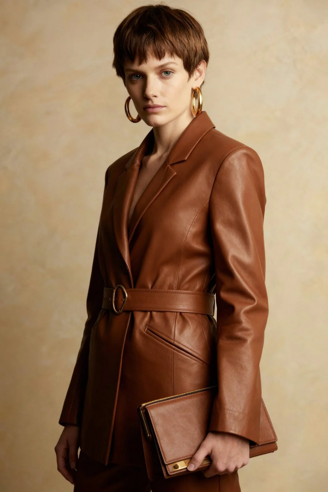 Valence Leather Blazer - Image 3
