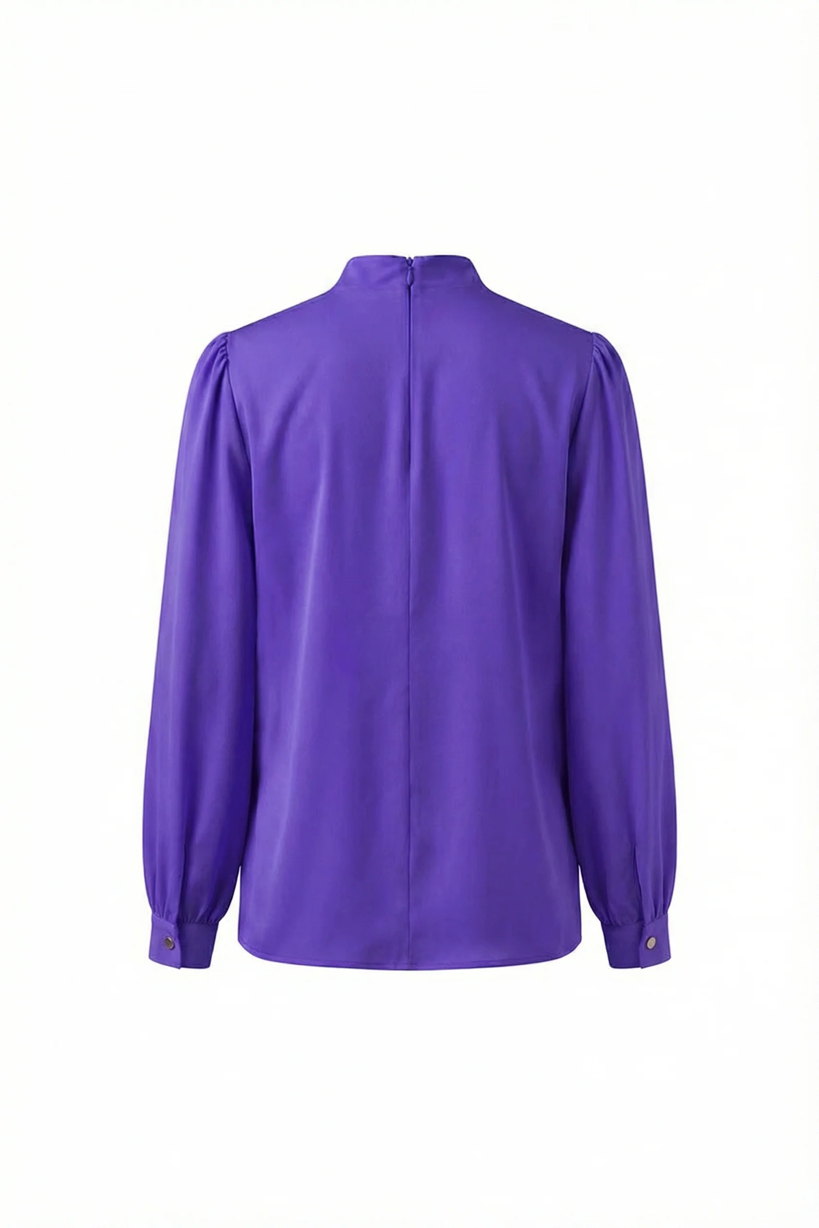 Valeria Crepe Silk Tie Blouse - Image 3
