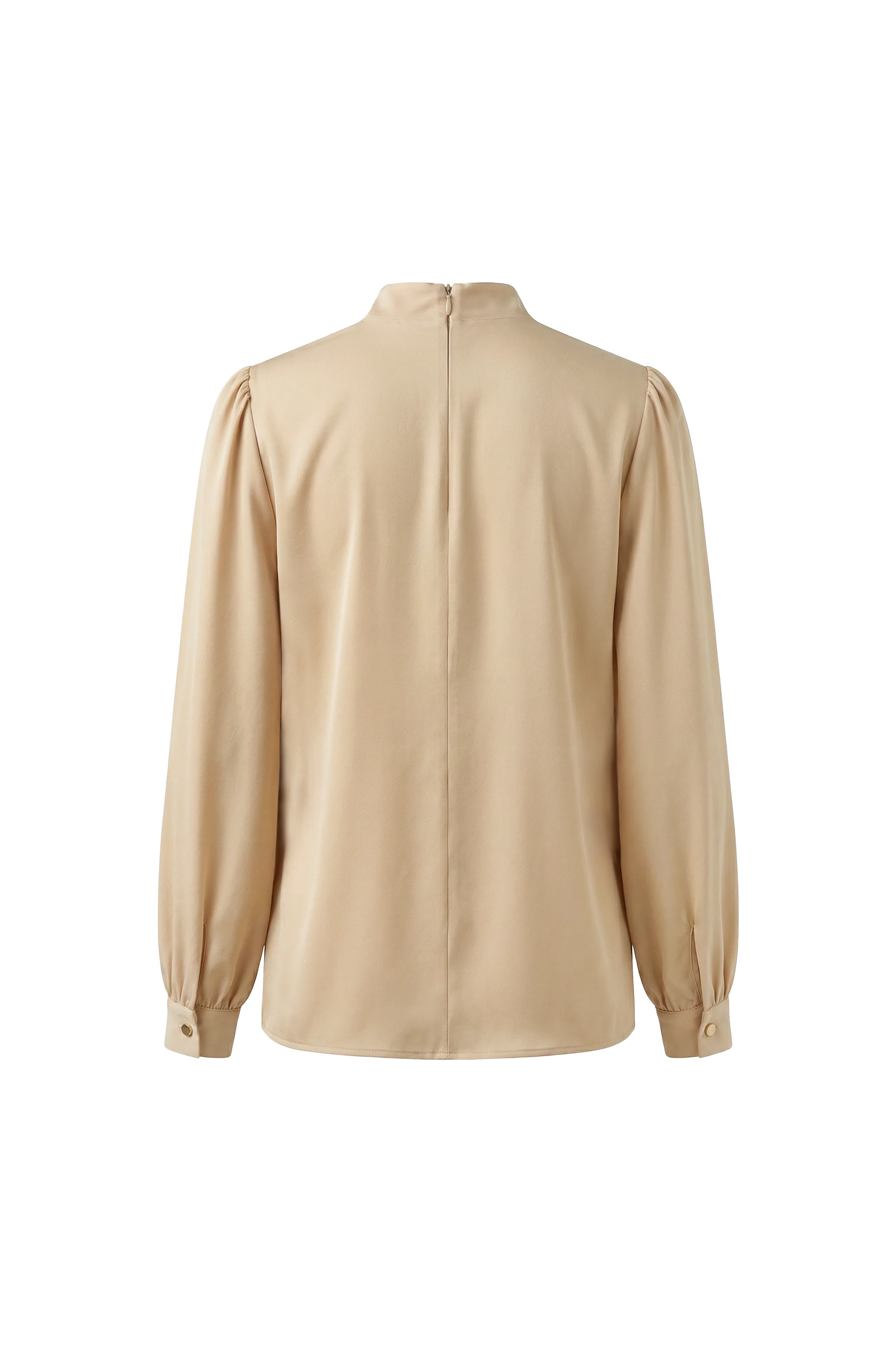 Valeria Crepe Silk Tie Blouse - Image 7