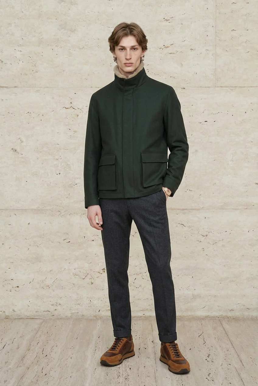Velaro Wool Fur Collar Jacket - Image 2